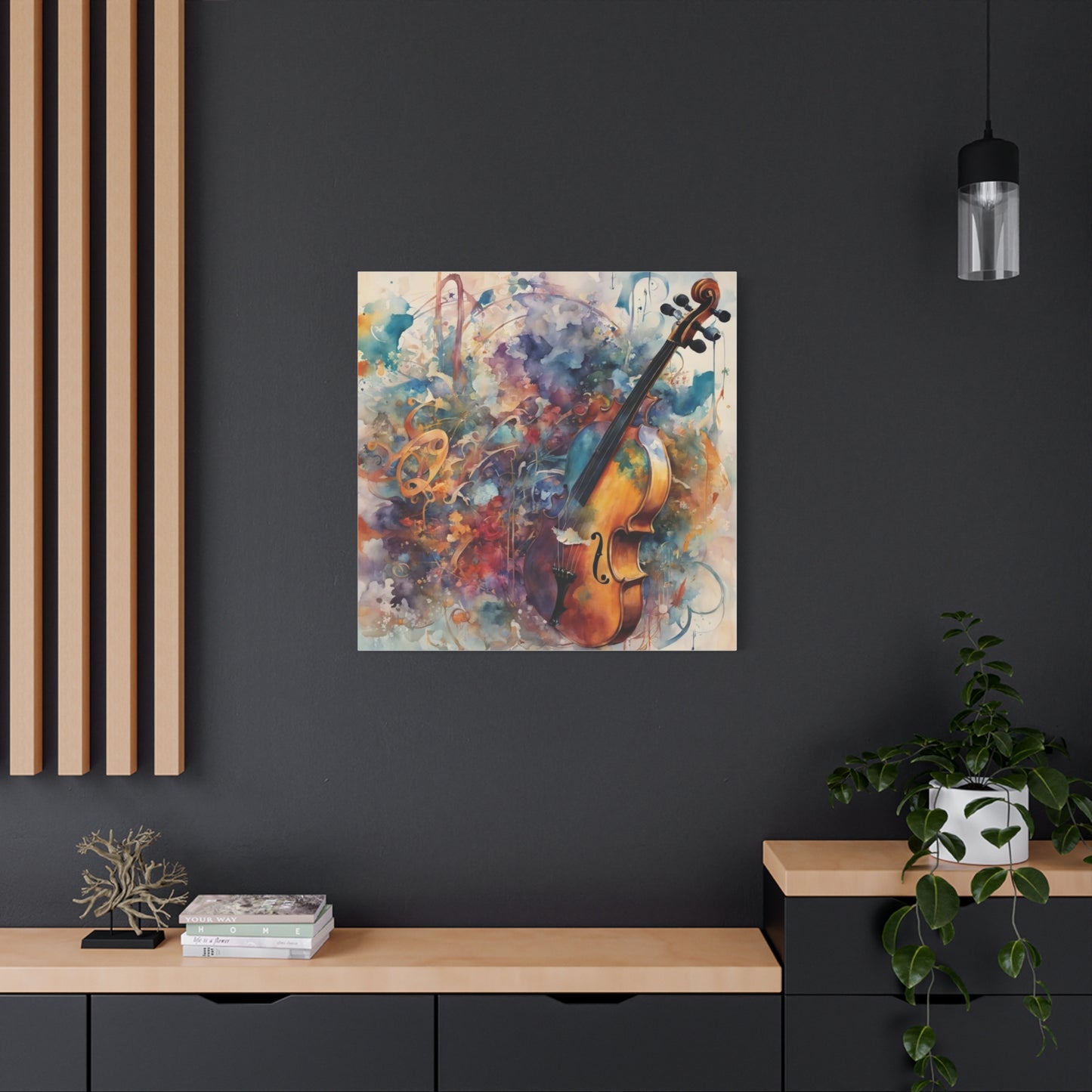 Violin Abstract Art
