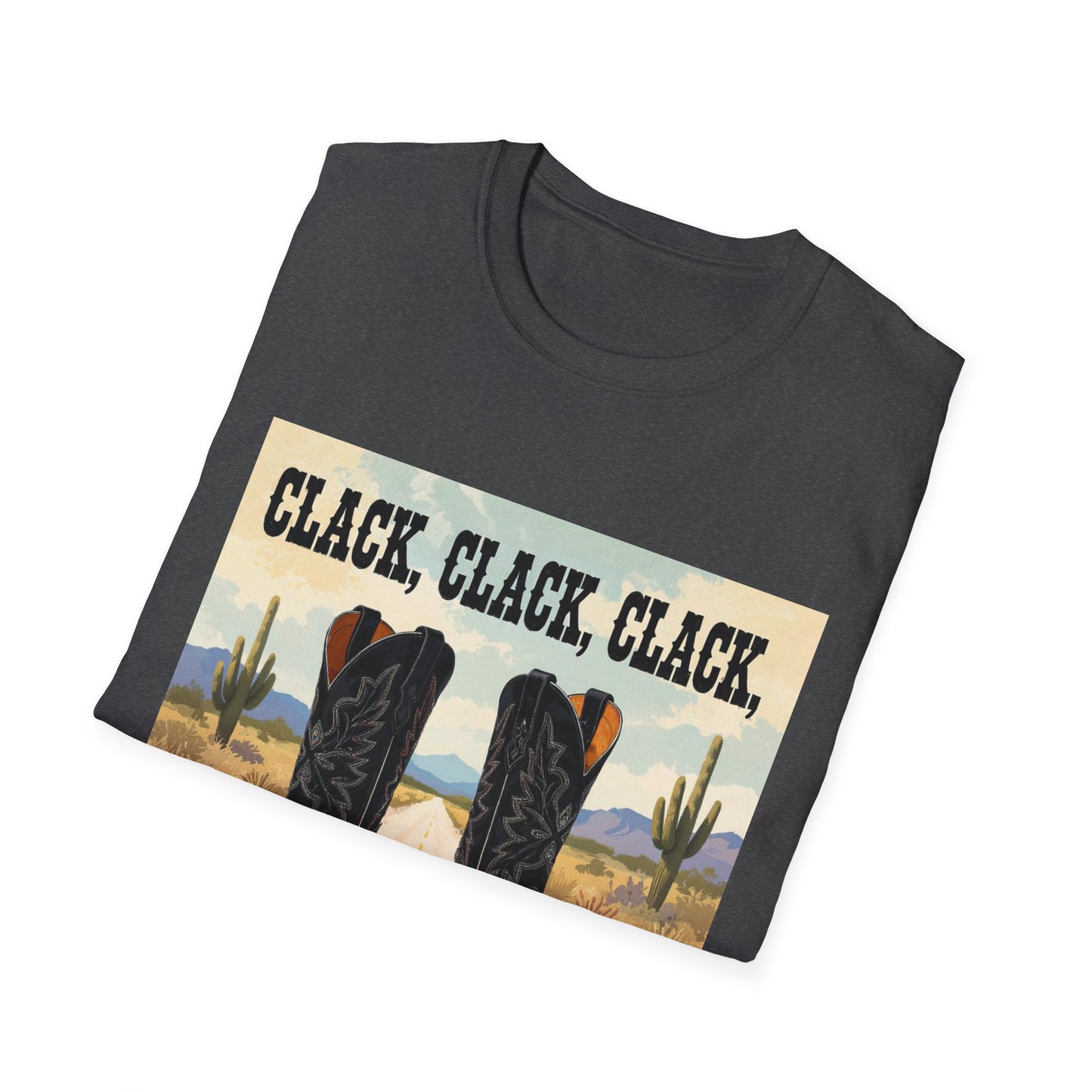 Clack Clack Clack Western Boho, Unisex T-Shirt,
