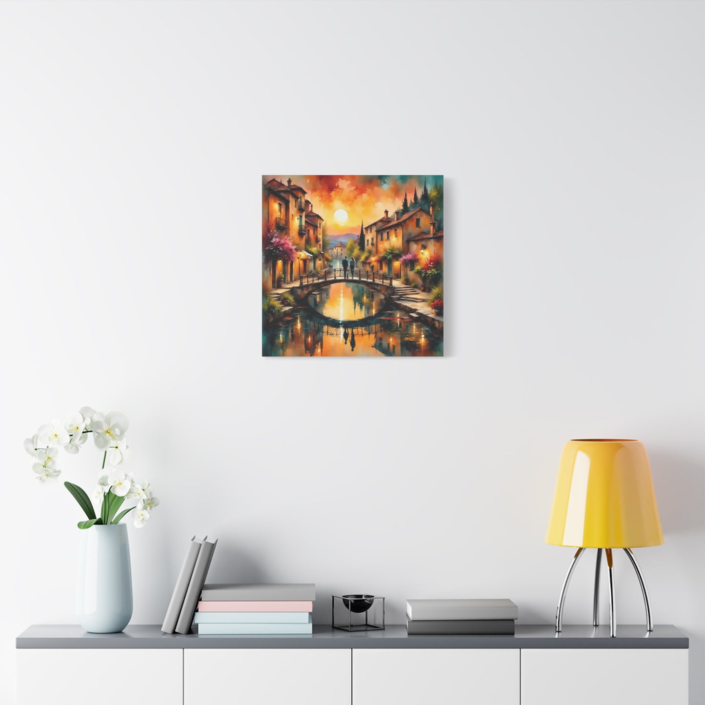 Date on the Bridge Abstract Art