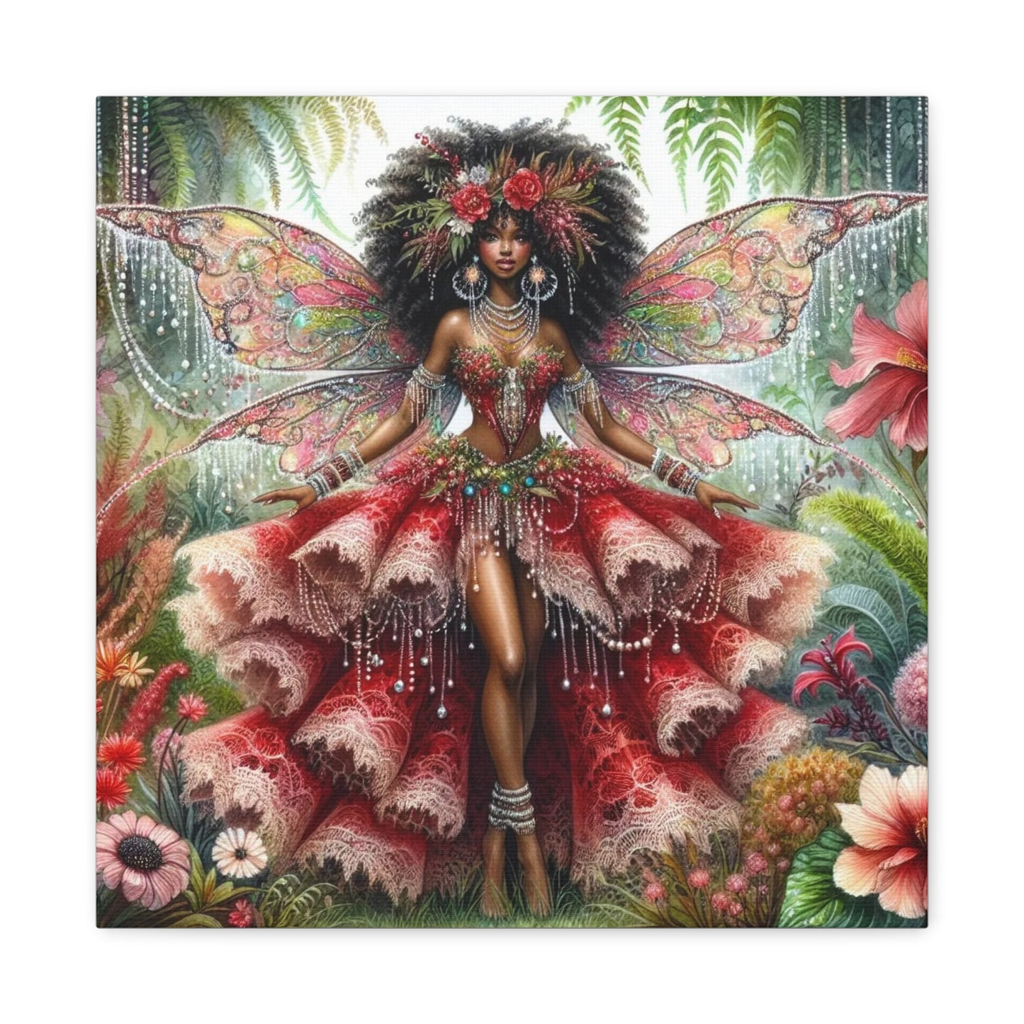 Beautiful Black Woman Canvas Art
