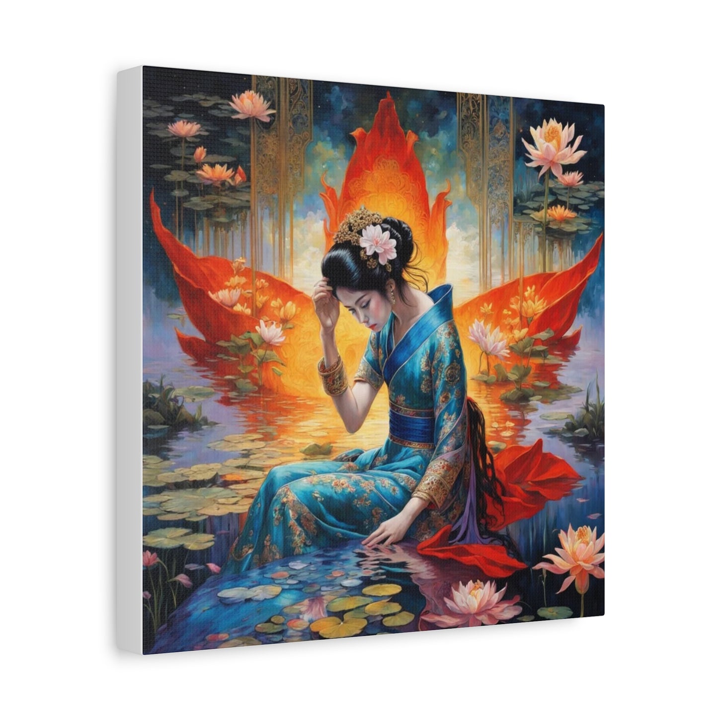 Lady in the Water Asian Abstract Art