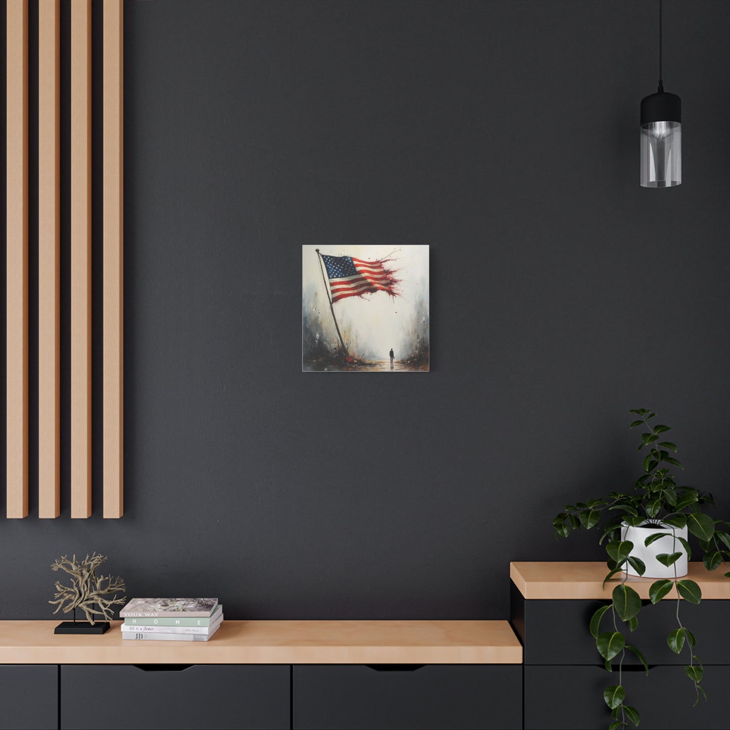 Tattered Flag Abstract Art