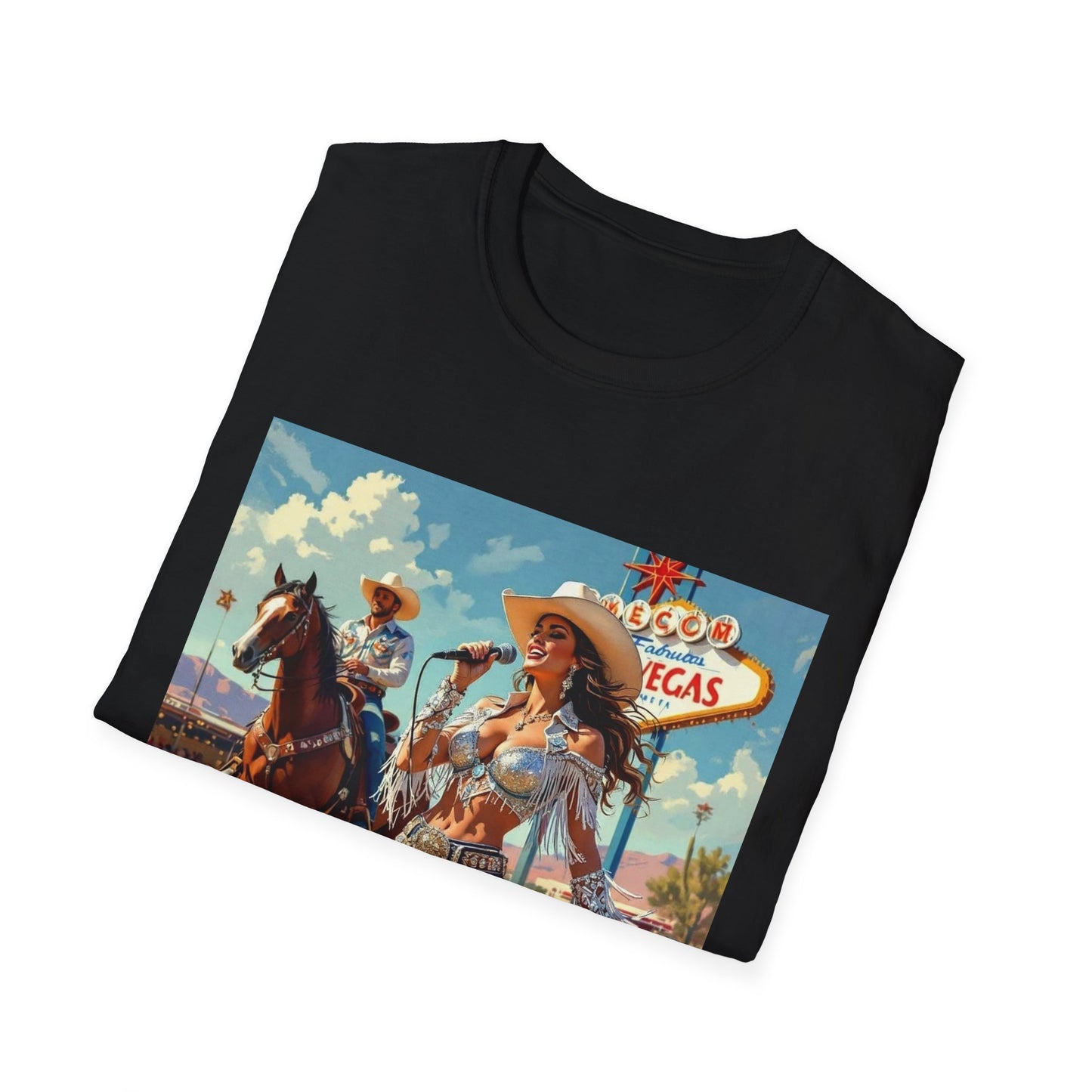 Bringing Country Heat to Las Vegas Rodeo Western Boho, Unisex T-Shirt,