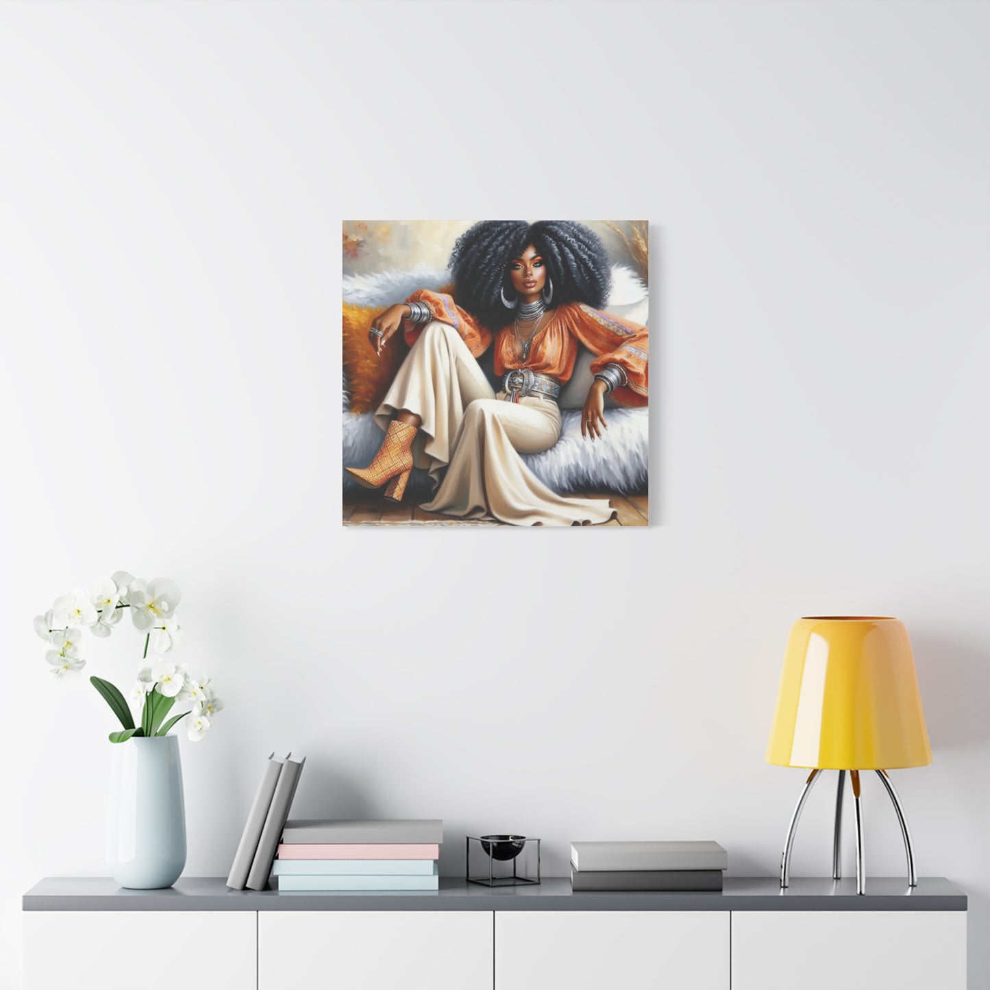 Beautiful Black Woman Canvas Art