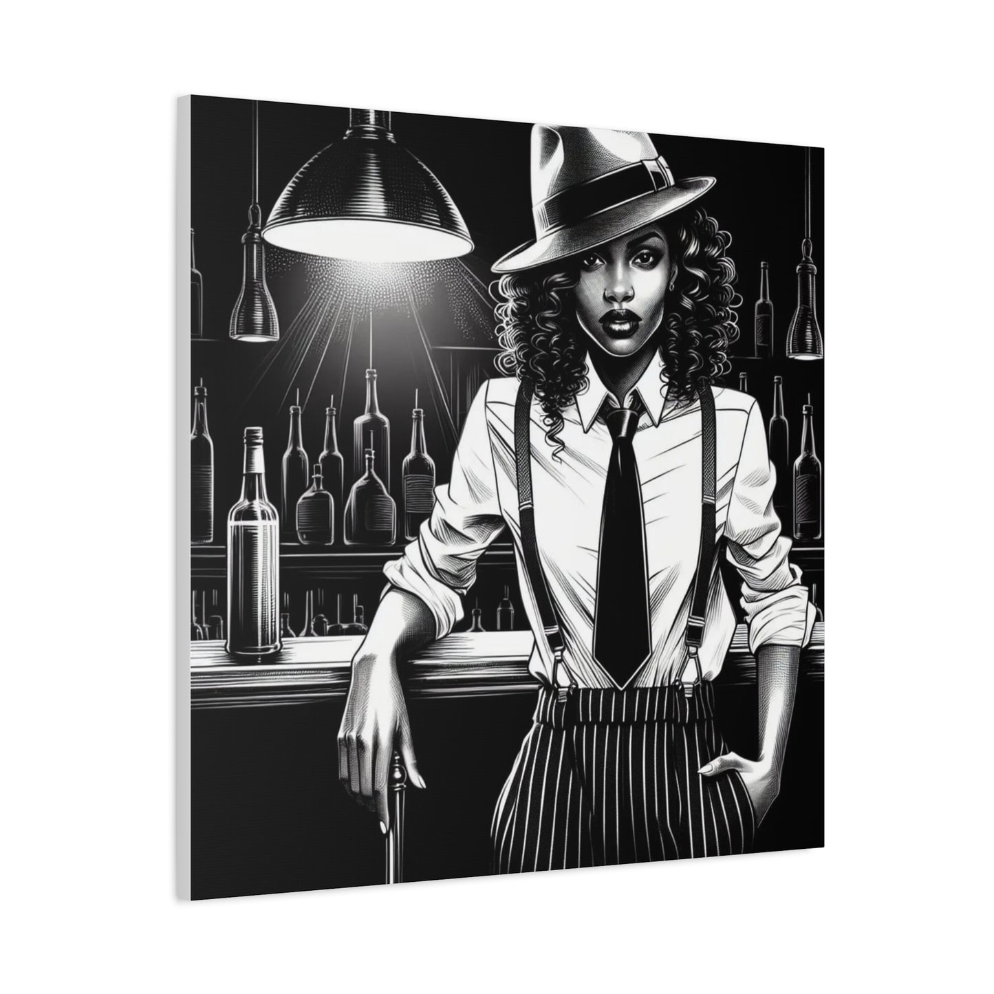 Beautiful Black Woman Canvas Art