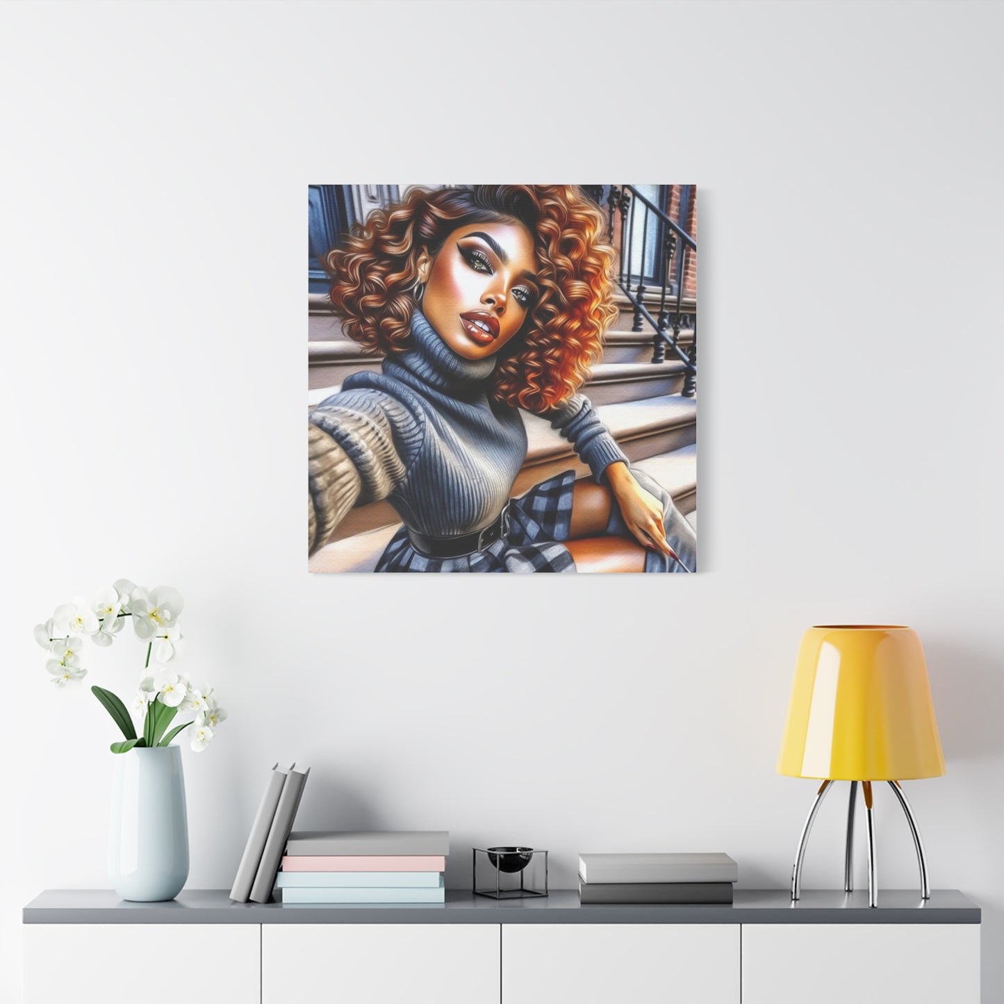 Beautiful Black Woman Canvas Art