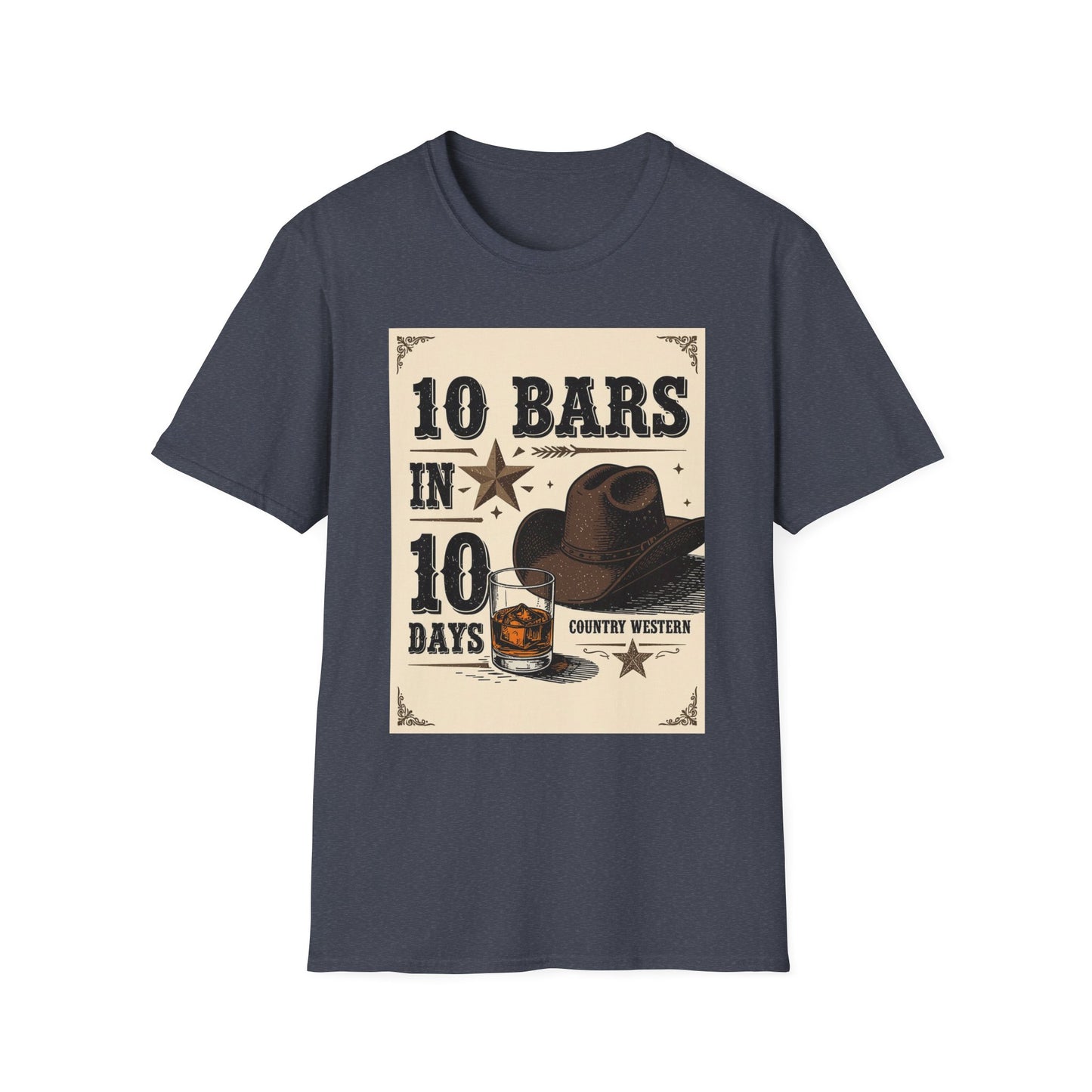 10 bars In 10 Days Western Boho, Unisex T-Shirt,