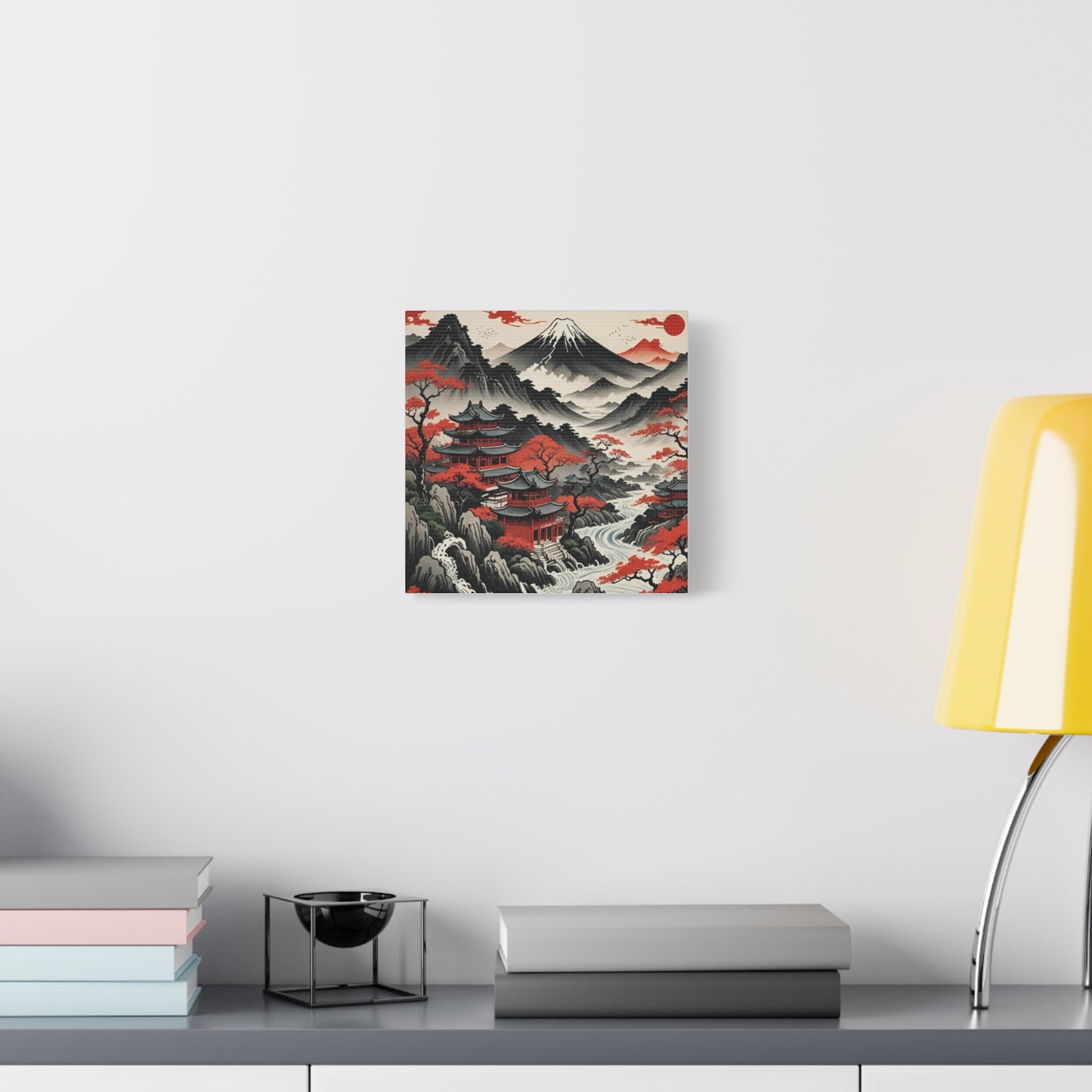 House on the River Asian Abstract Art