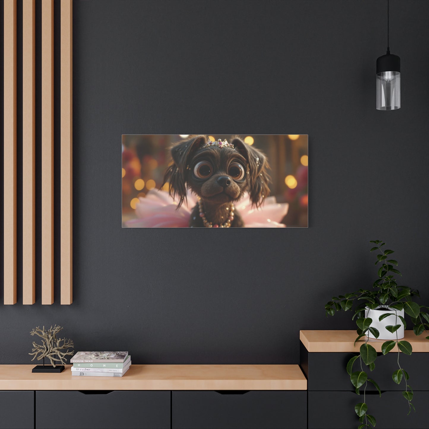 Dog in Pink Tutu Art