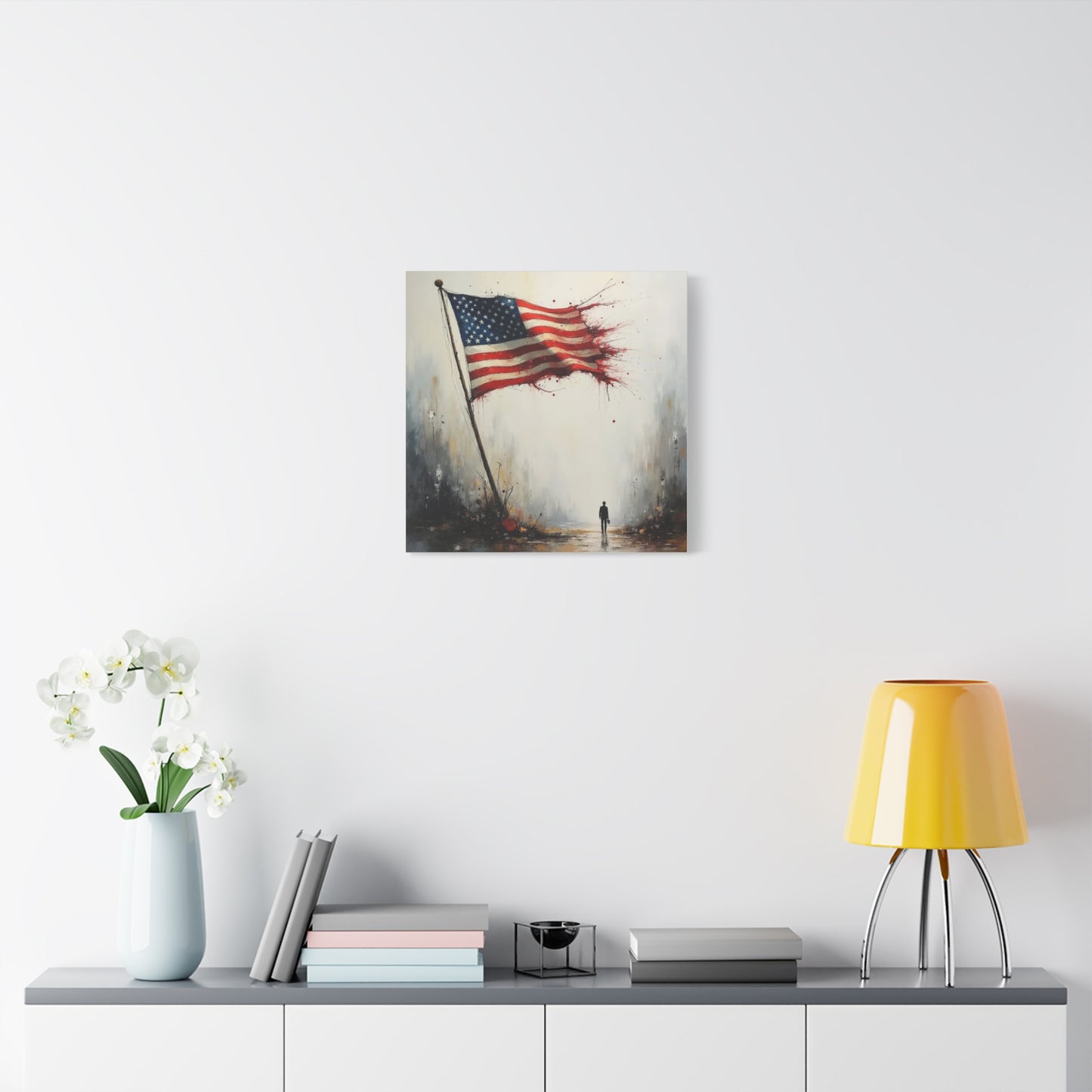 Tattered Flag Abstract Art