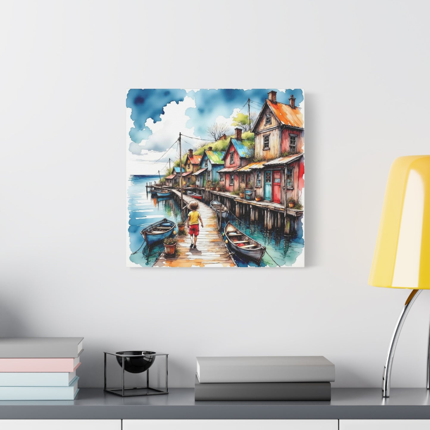 Child Going Home Abstract Art