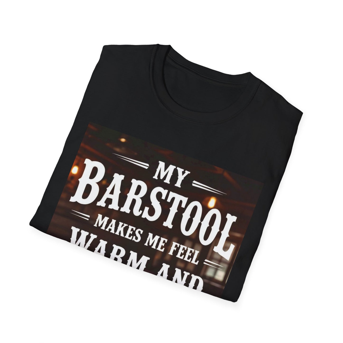 My Barstool Makes Me Feel Warm and Safe Western Boho, Unisex T-Shirt,