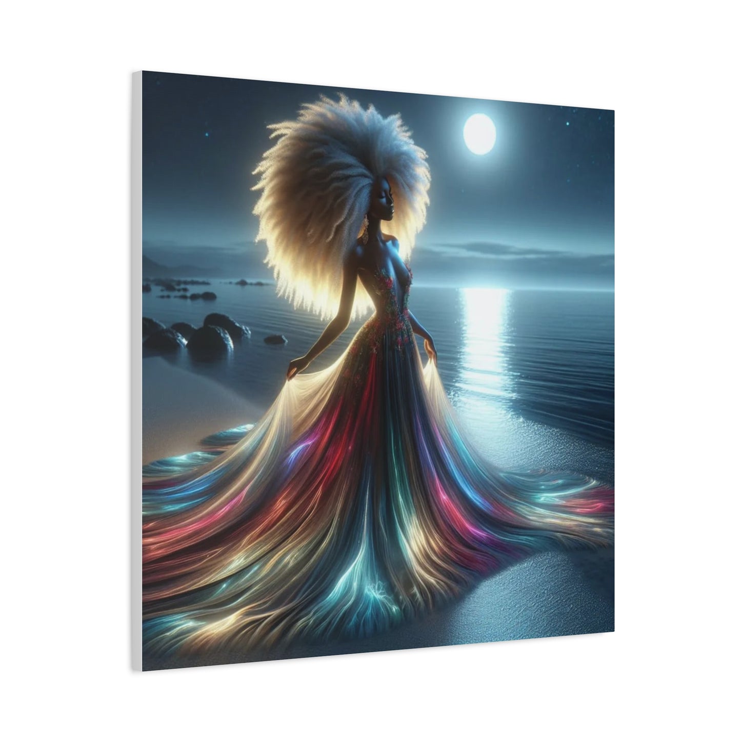 Beautiful Black Woman Canvas Art