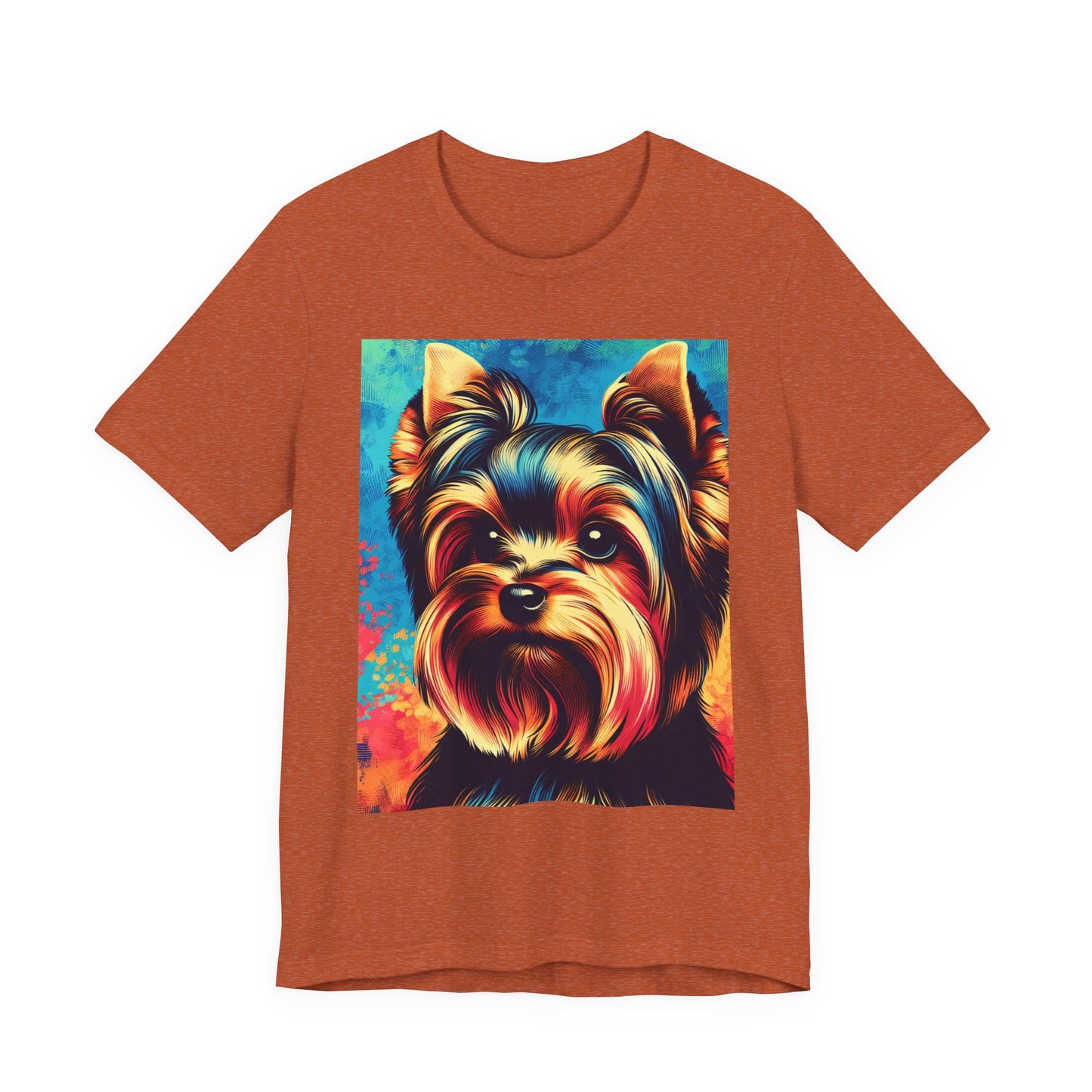 Retro Colorful Yorkie Tee - Unisex Shirt