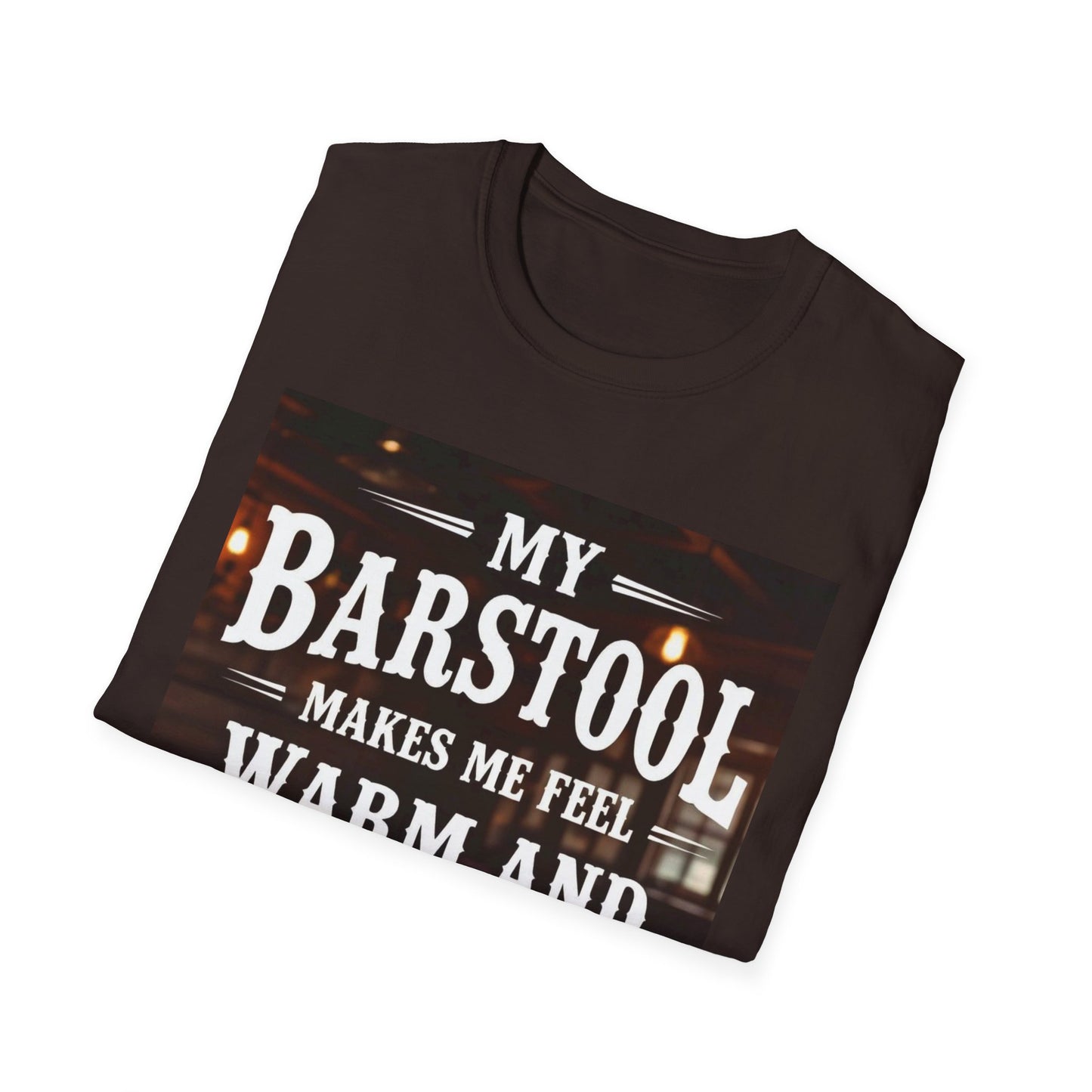 My Barstool Makes Me Feel Warm and Safe Western Boho, Unisex T-Shirt,