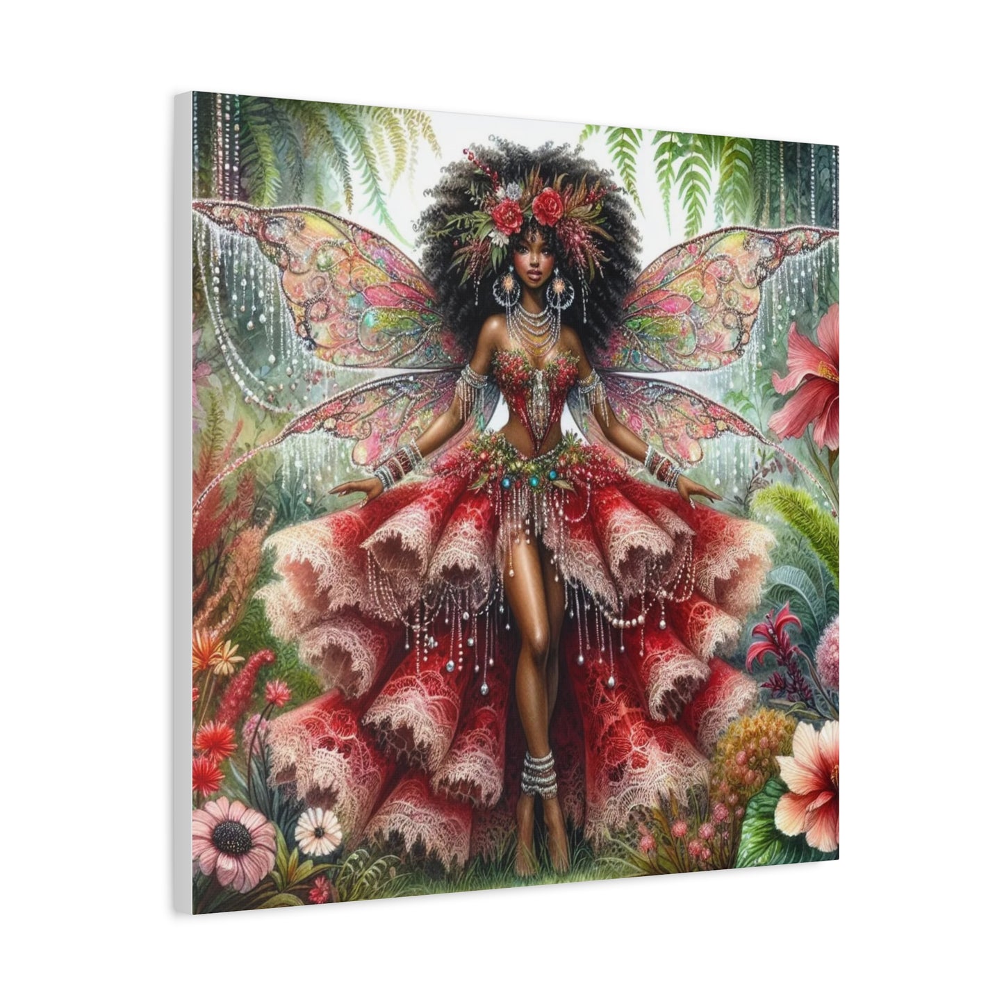 Beautiful Black Woman Canvas Art