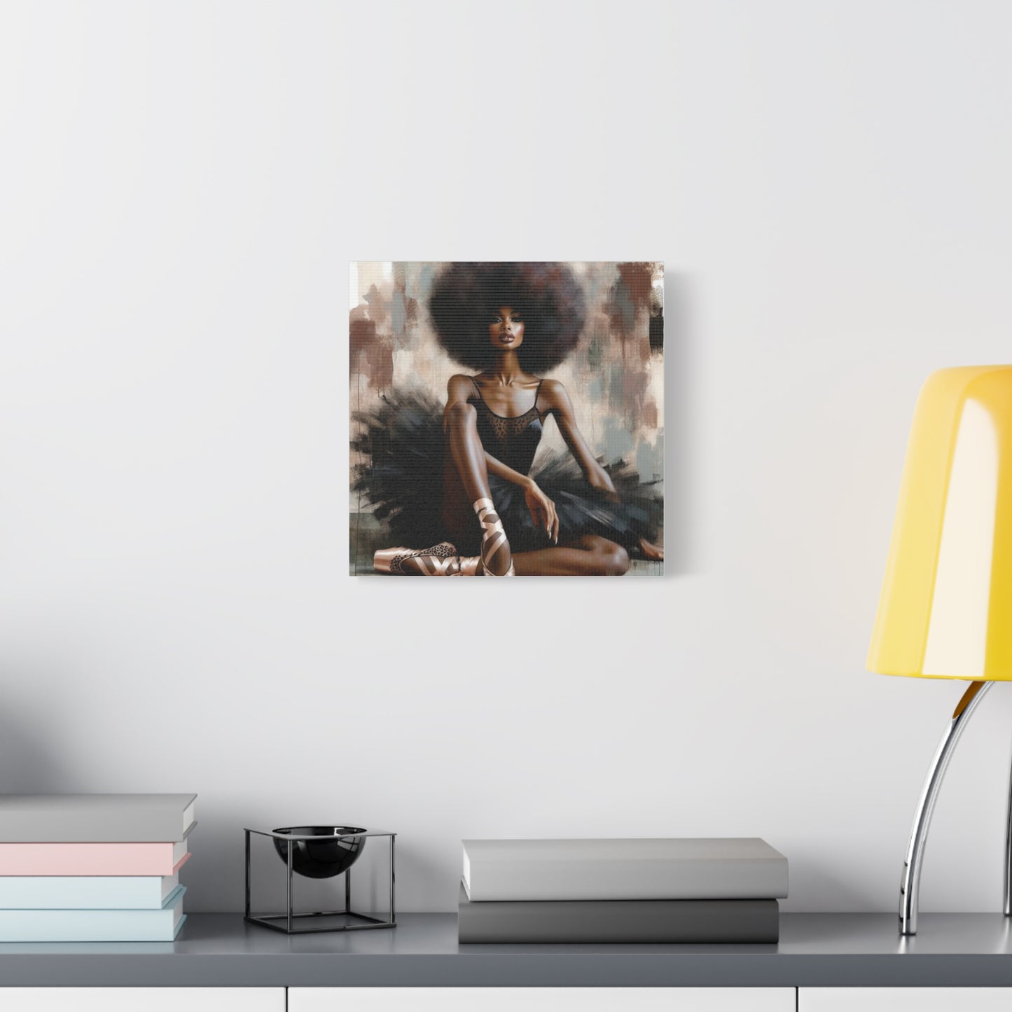 Beautiful Black Woman Ballerina Canvas Art