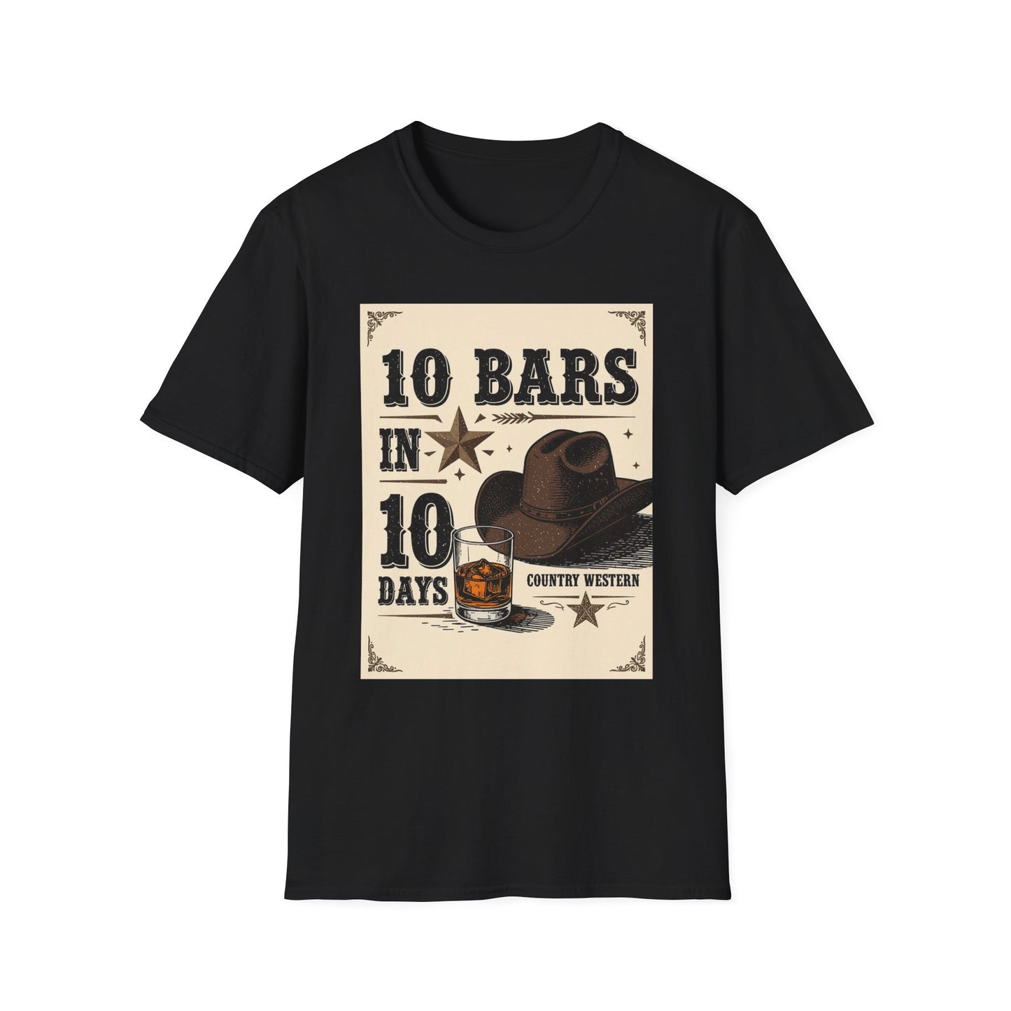 10 bars In 10 Days Western Boho, Unisex T-Shirt,