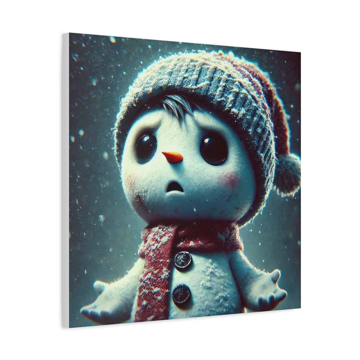 The Little Snowman Abstract Art