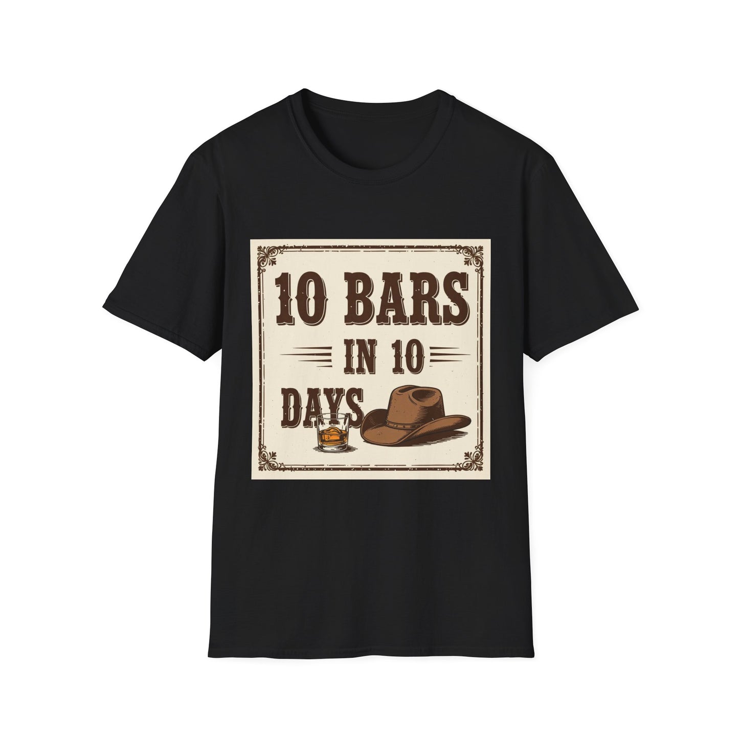 10 bars In 10 Days Western Boho, Unisex T-Shirt,