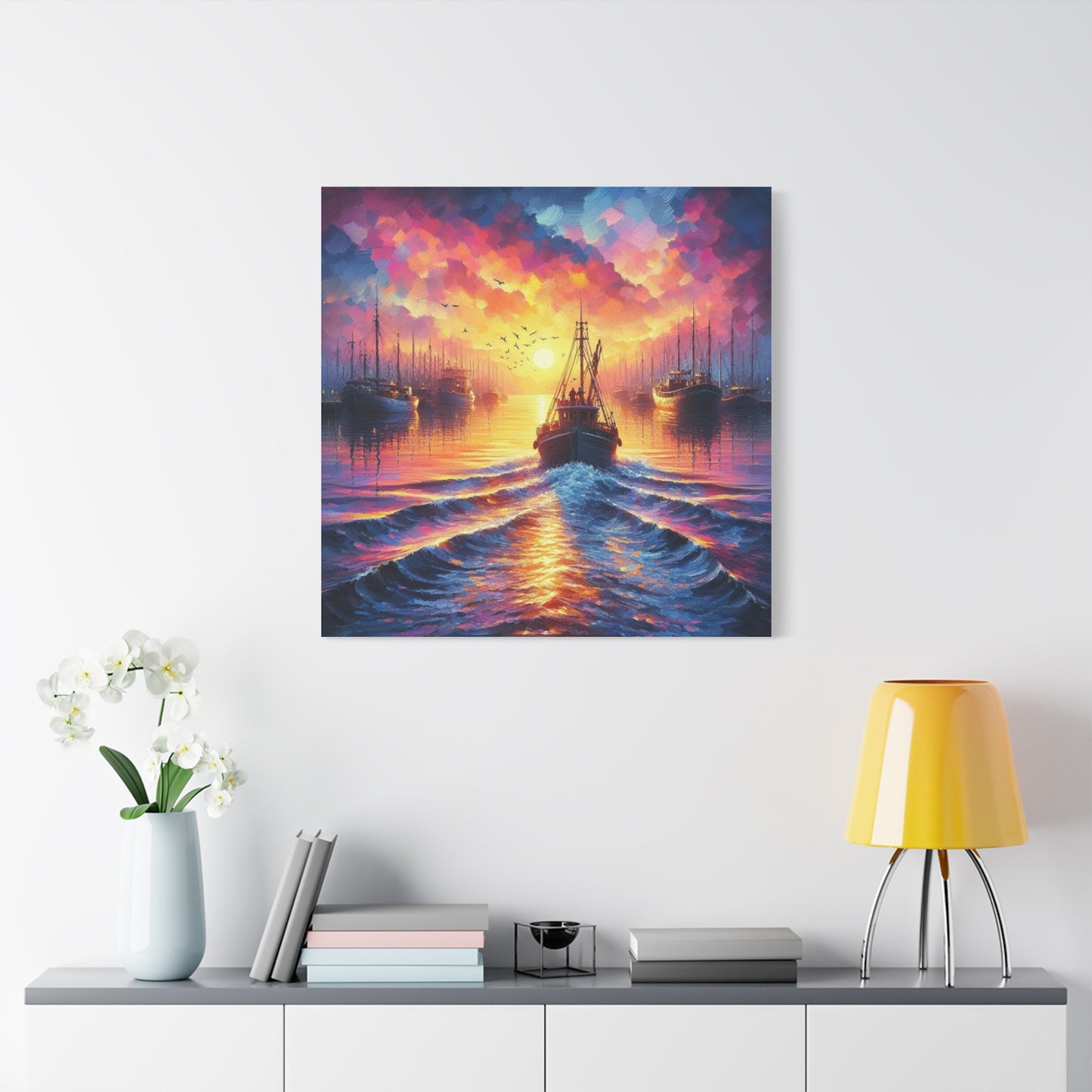 Canvas Print - Morning In the Harbor Wall Art