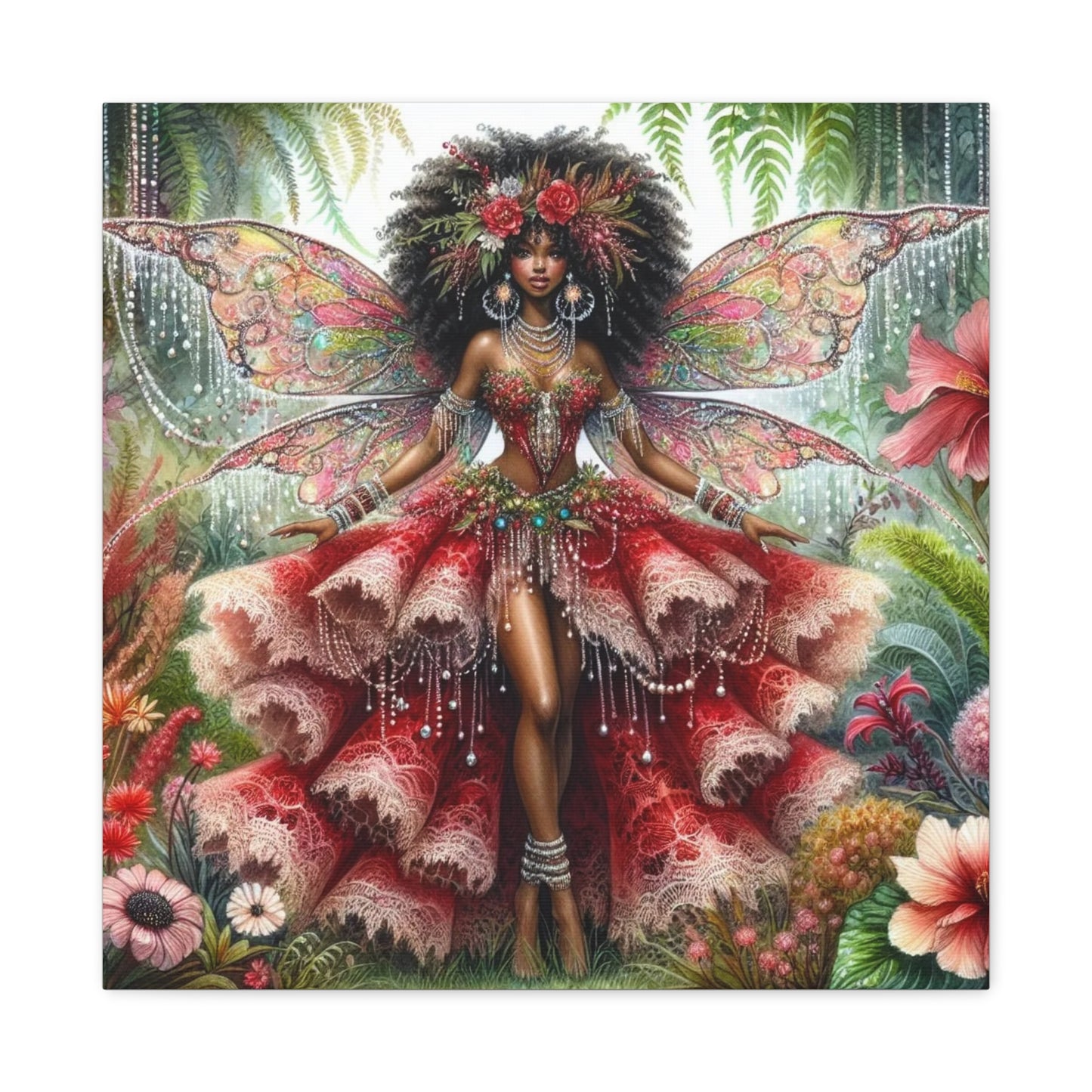 Beautiful Black Woman Canvas Art