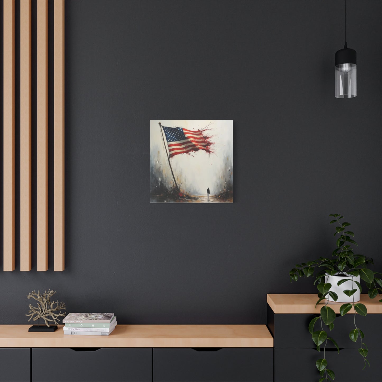 Tattered Flag Abstract Art