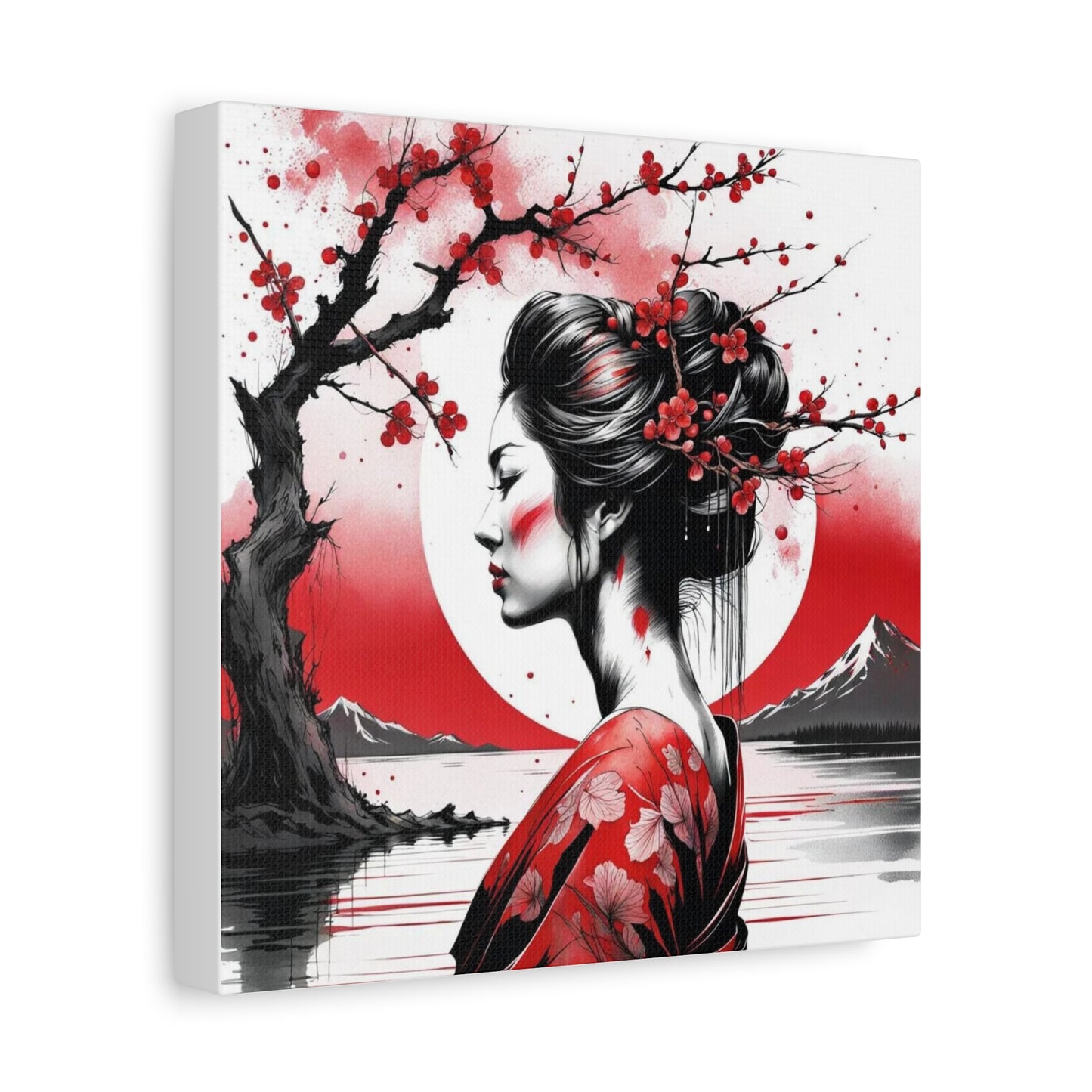 Beautiful Woman Asian Abstract Art