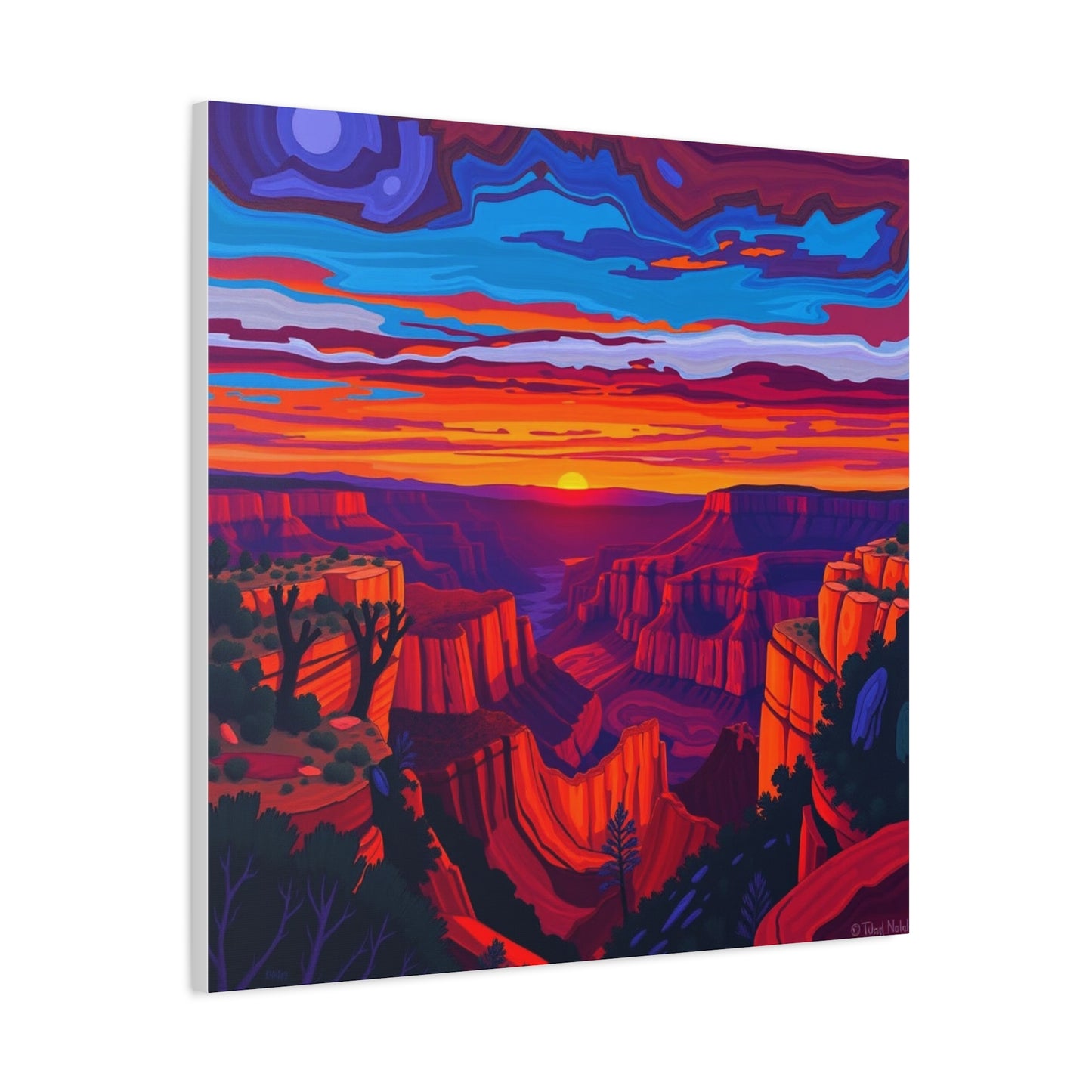 Canvas Print - Grand Canyon Abstract Art 2