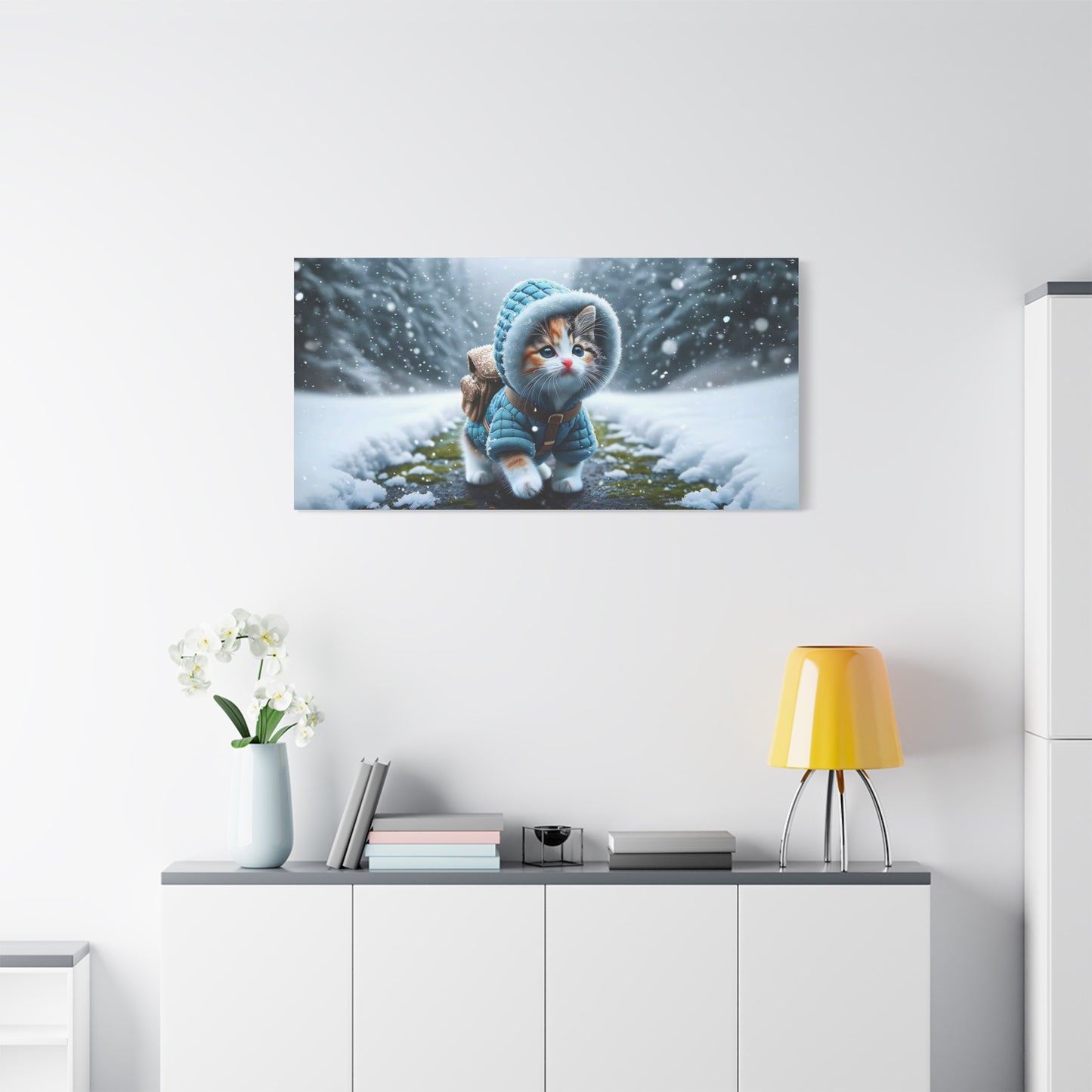 Kitten with a Coat Art