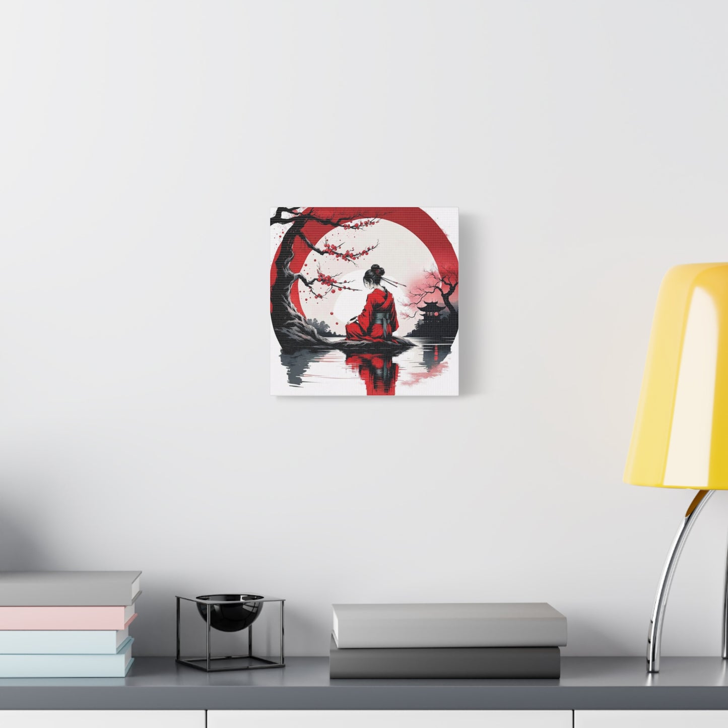 Geisha Asian Abstract Art