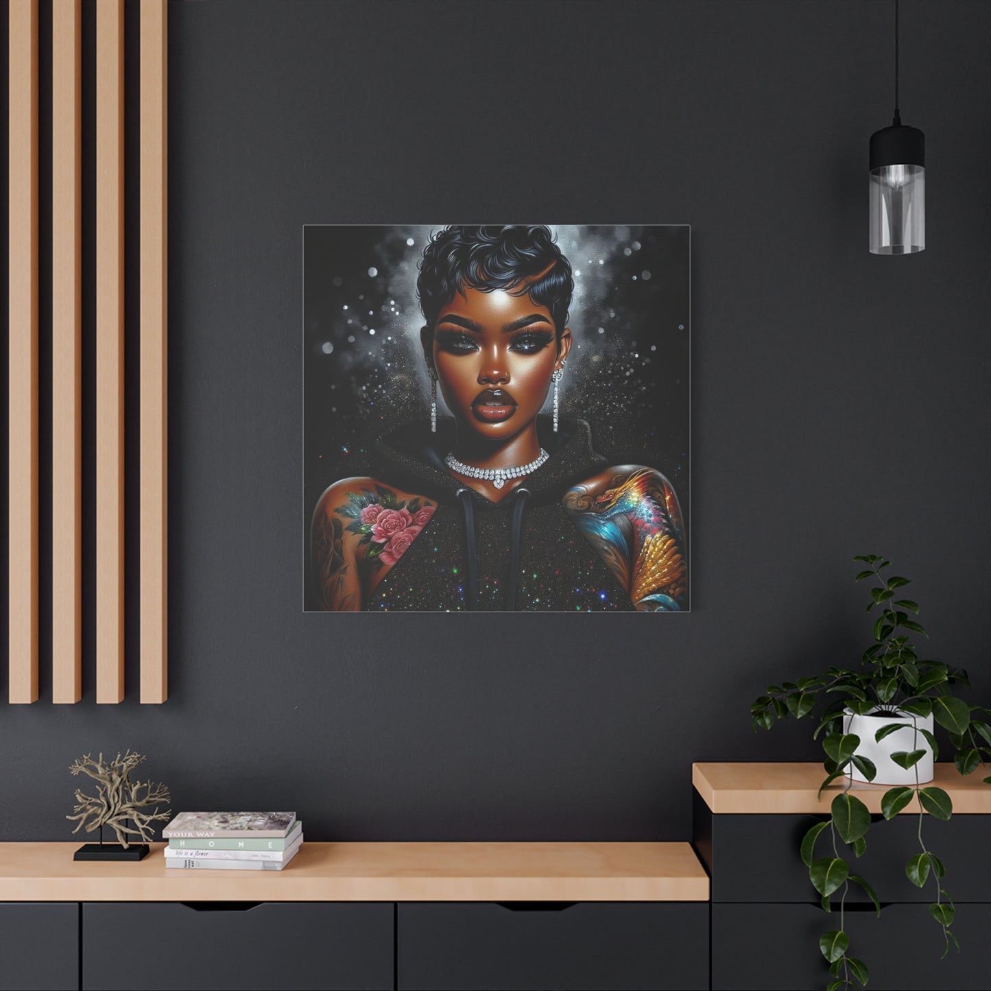 Beautiful Black Woman Canvas Art