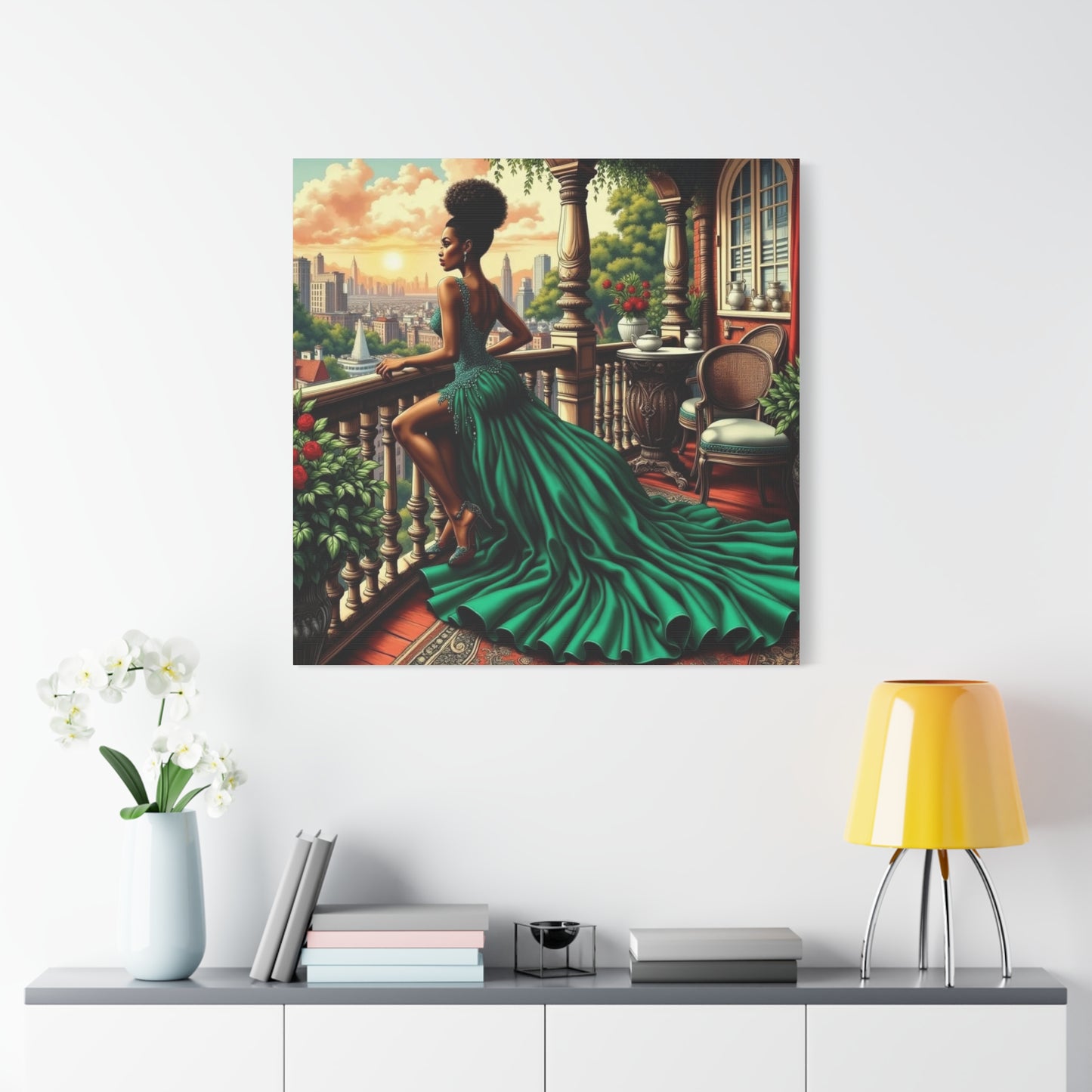 Beautiful Black Woman Canvas Art