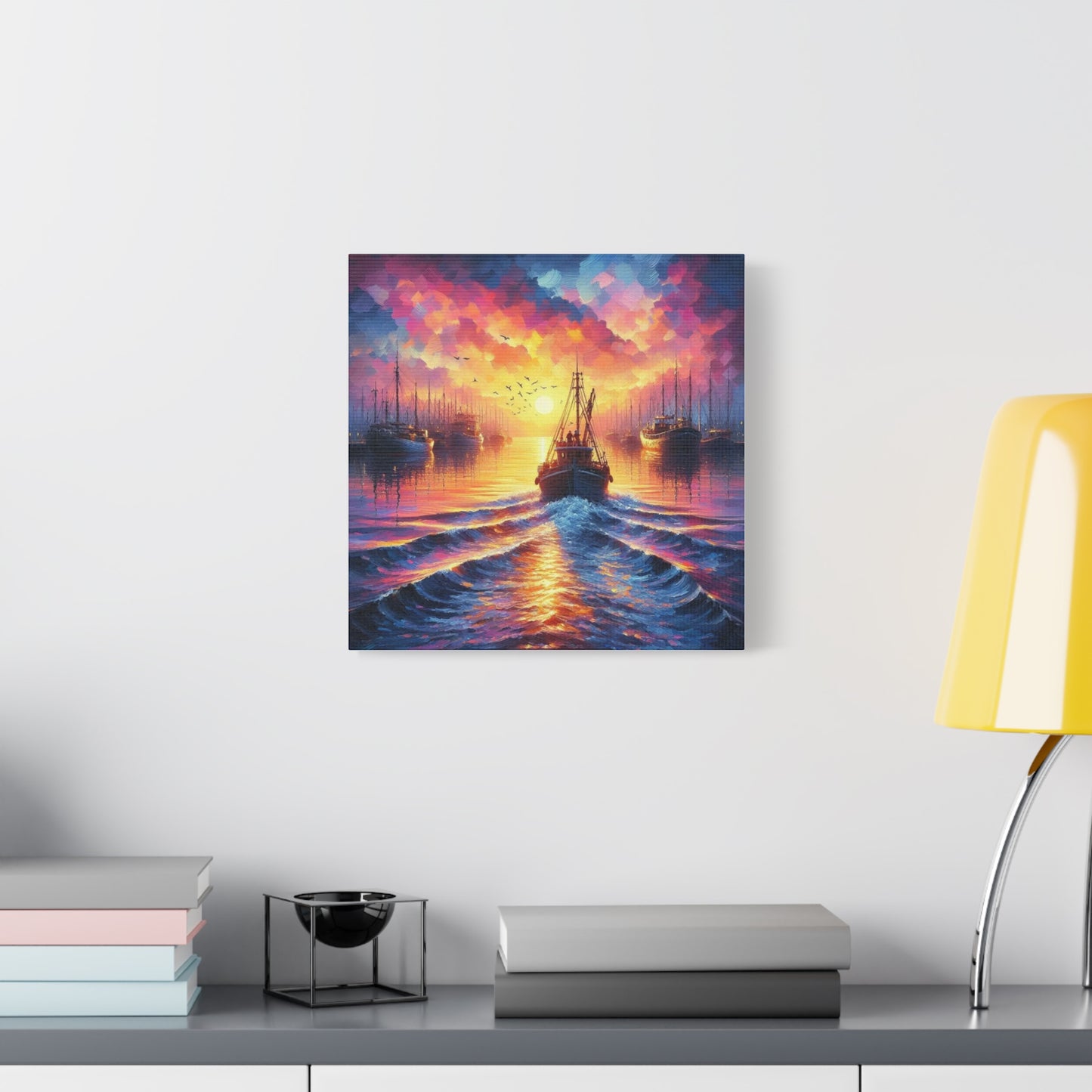 Canvas Print - Morning In the Harbor Wall Art