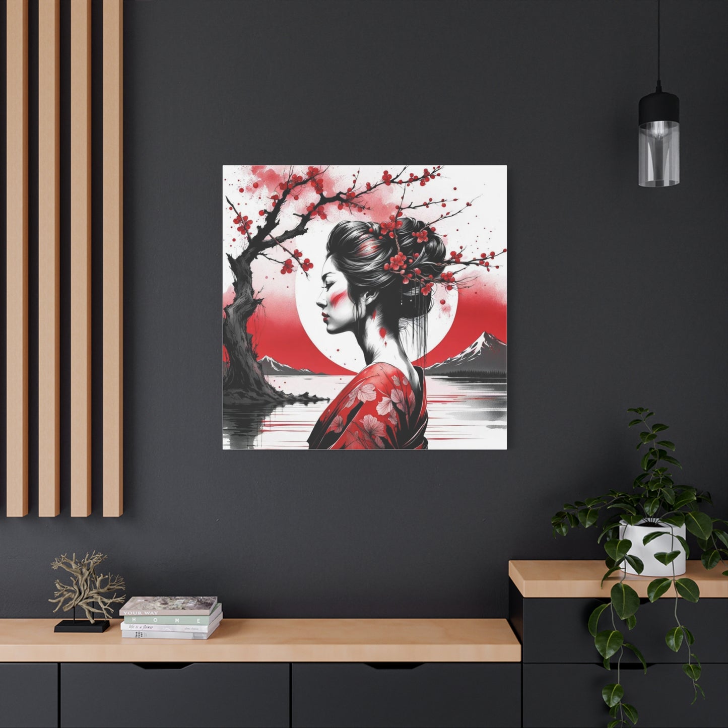 Beautiful Woman Asian Abstract Art