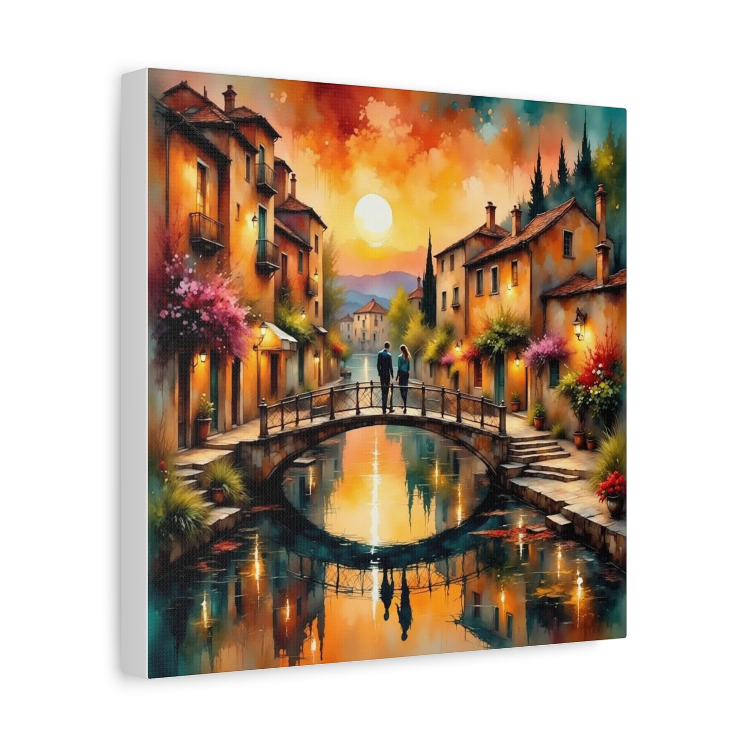 Date on the Bridge Abstract Art