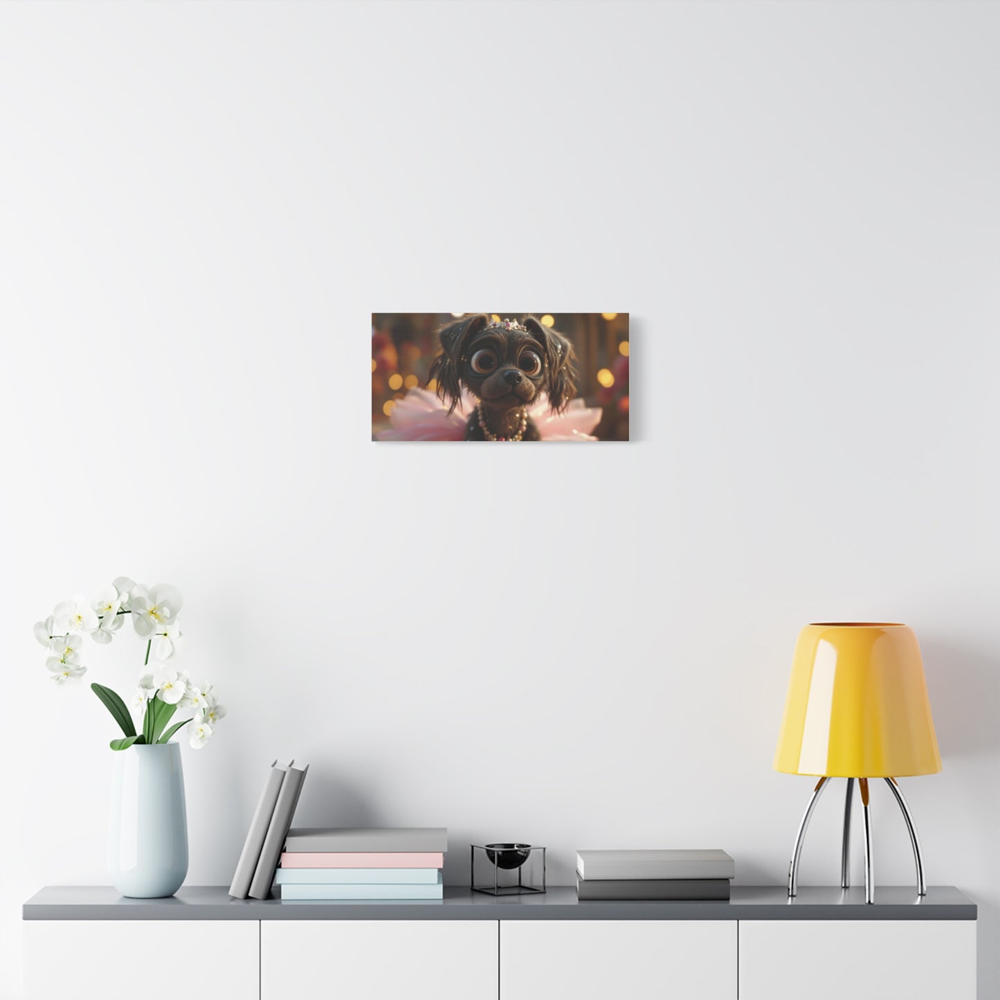 Dog in Pink Tutu Art