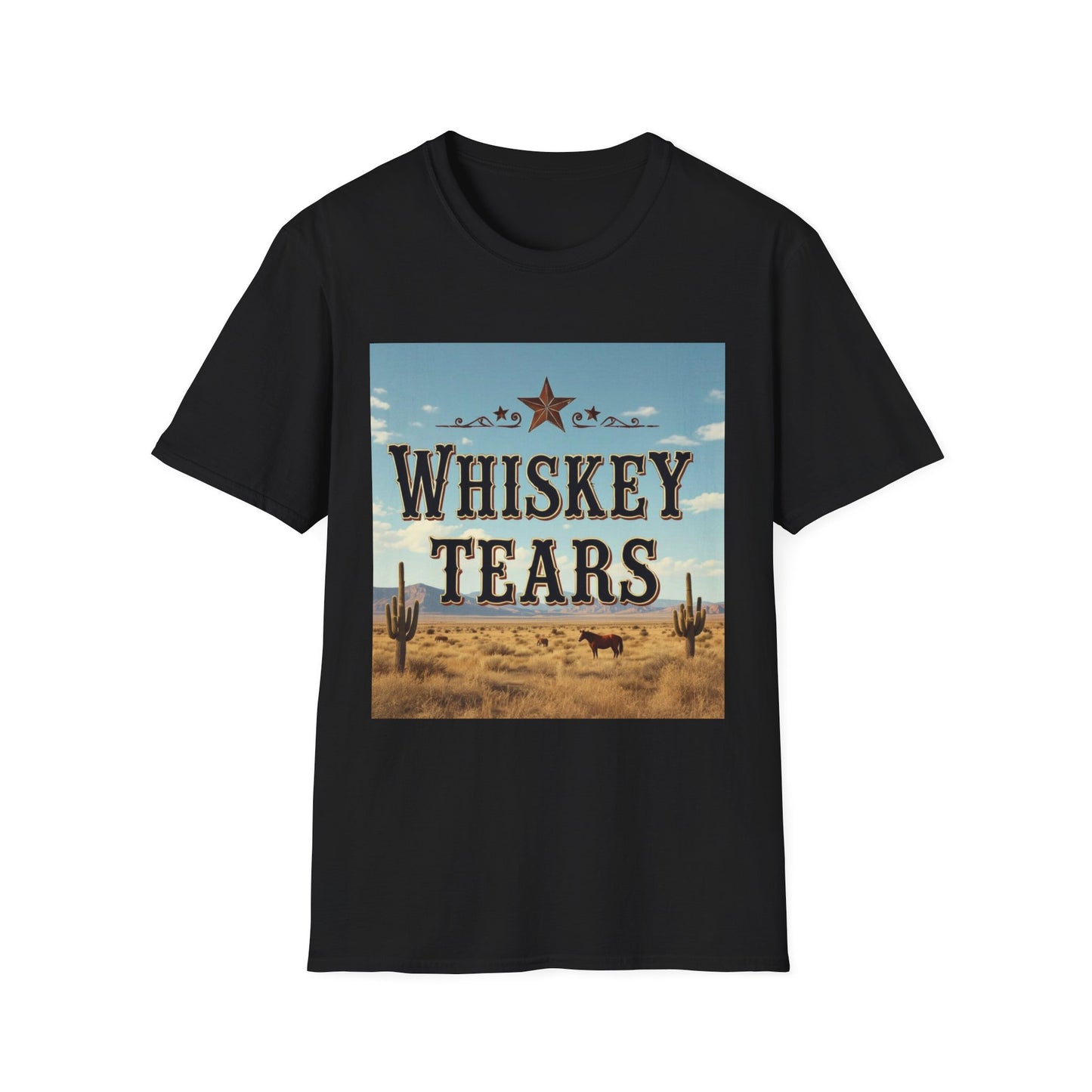 Whiskey Tears Western Boho, Unisex T-Shirt,