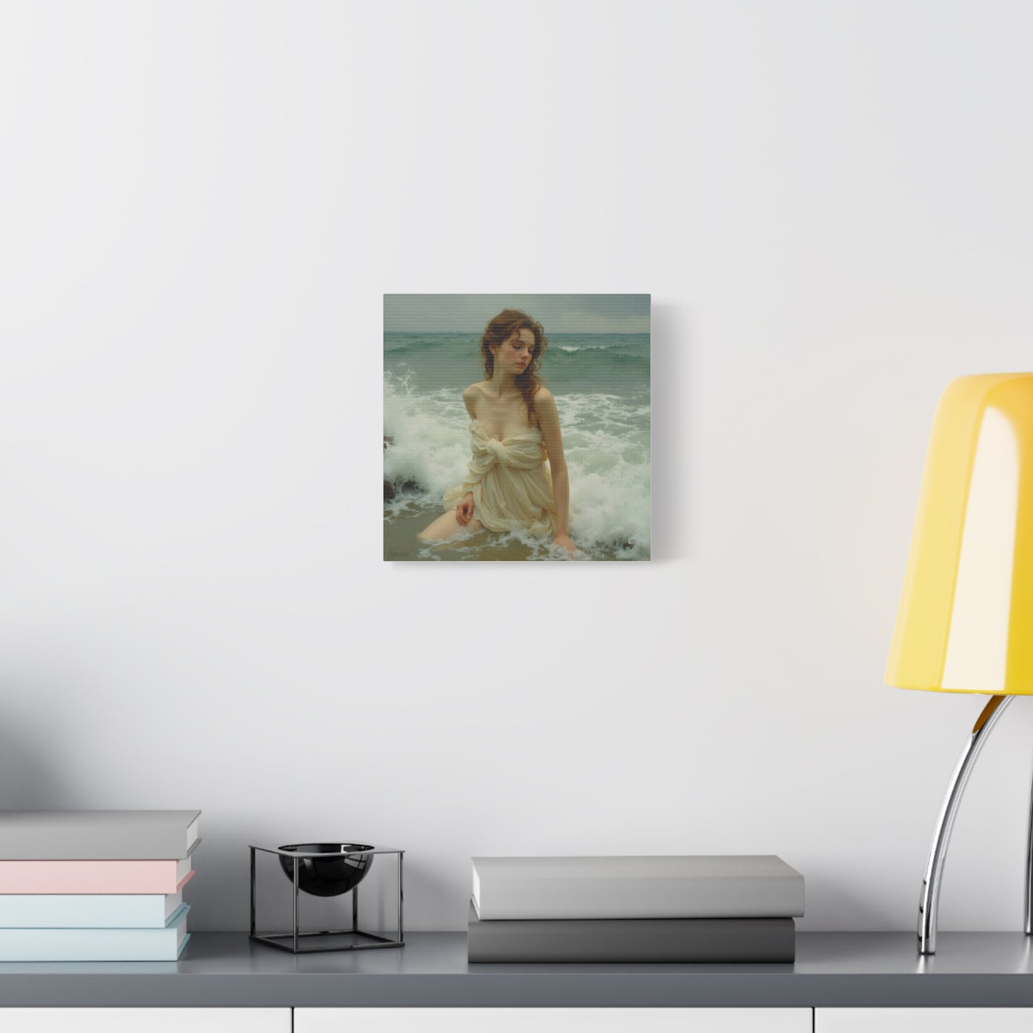 Lady in the Waves Abstract Art