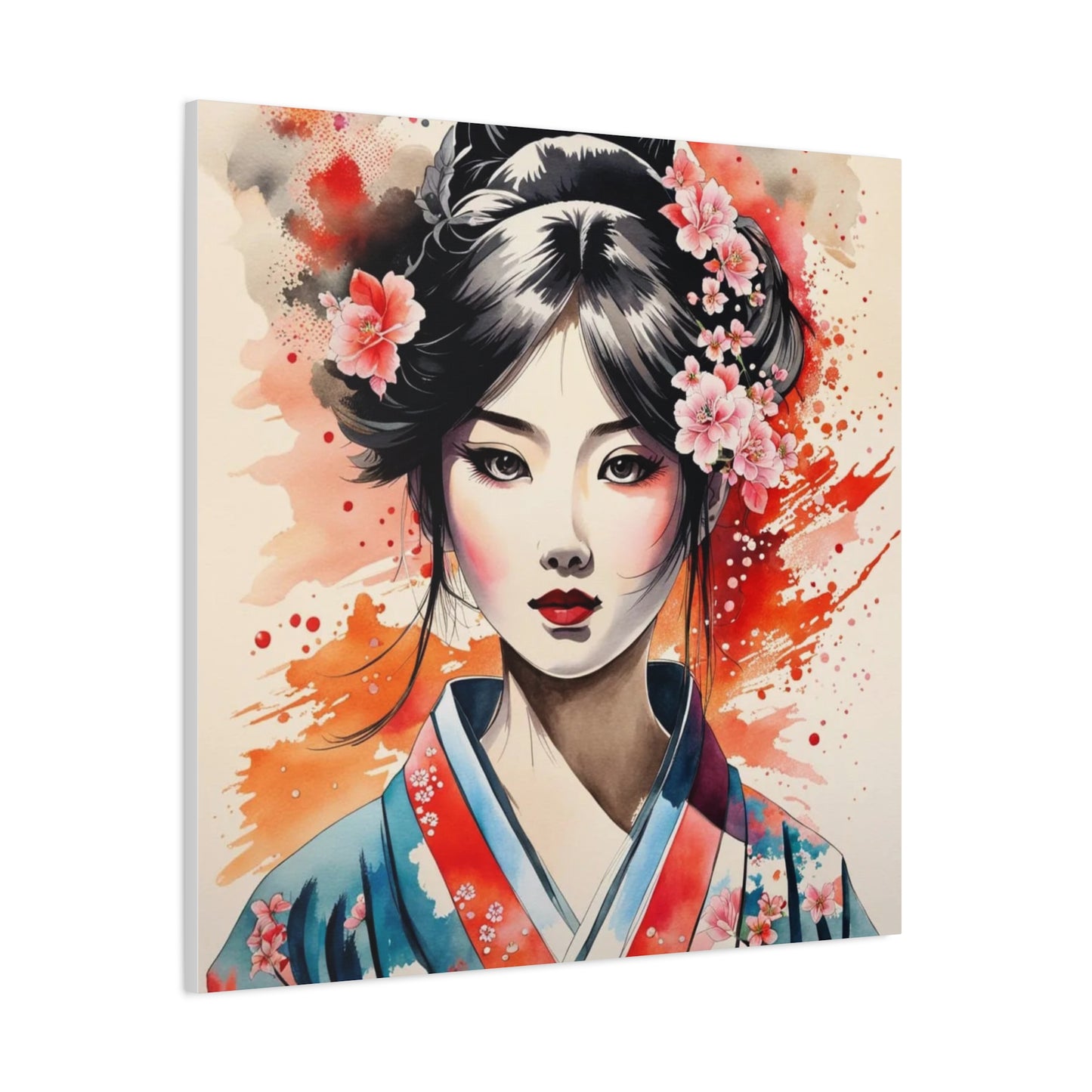 Geisha Asian Abstract Art