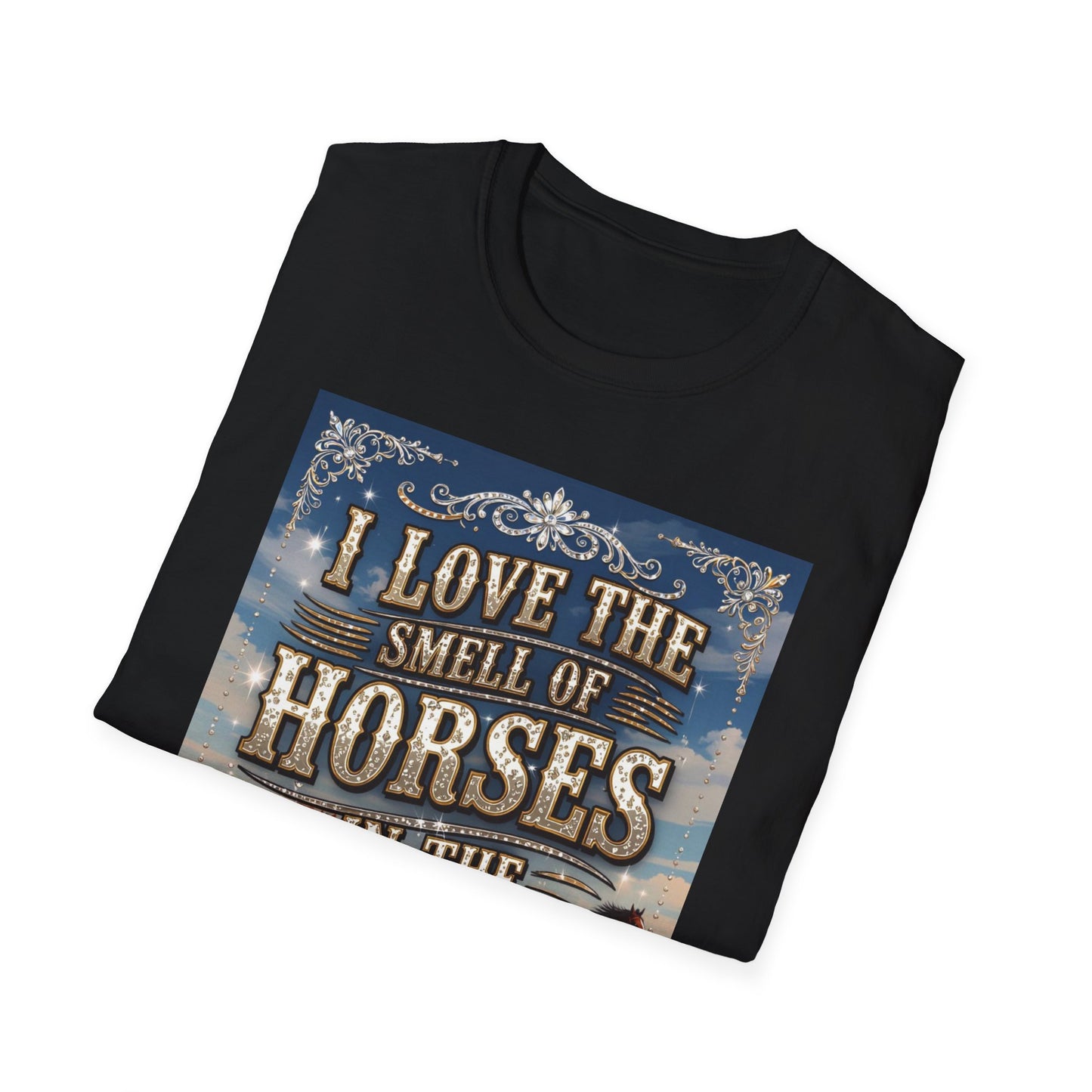 I Love the Smell of Horses in the Morning Western Boho, Unisex T-Shirt,