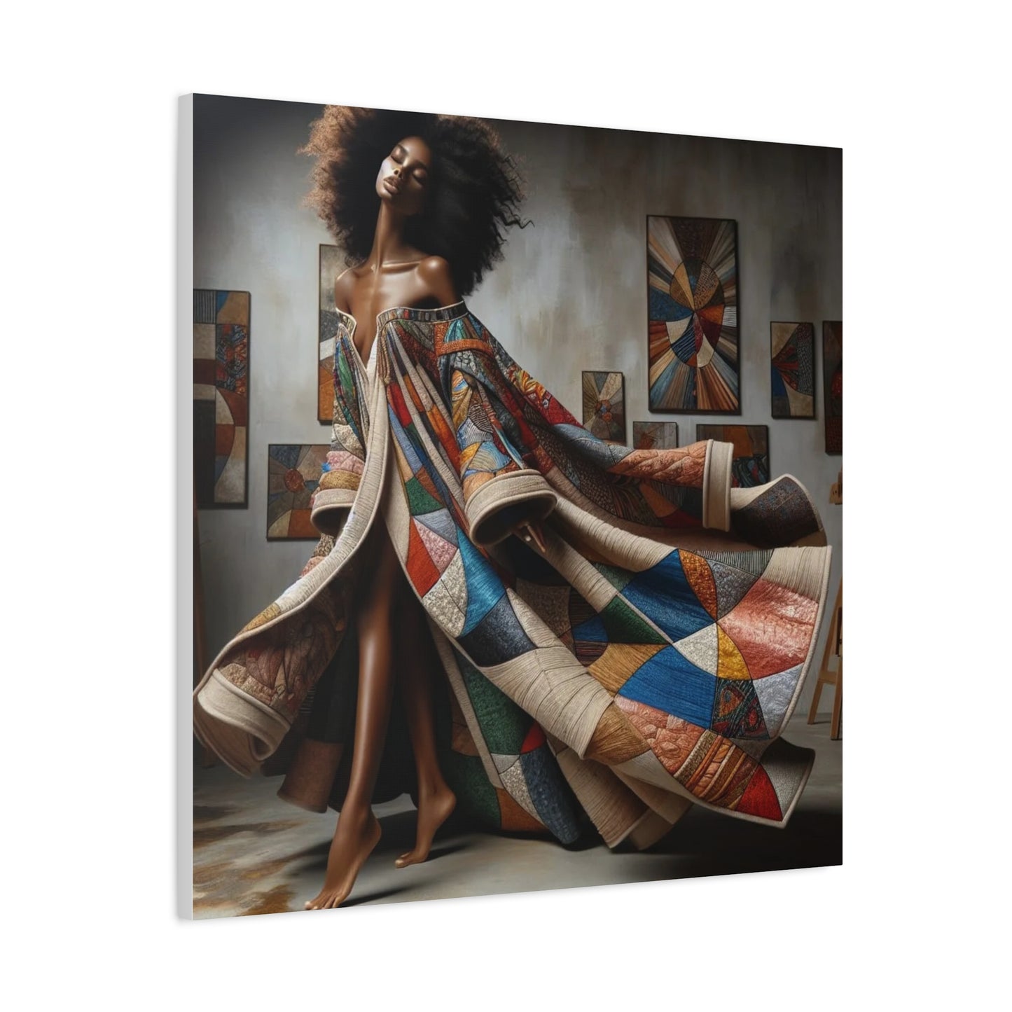Beautiful Black Woman Canvas Art