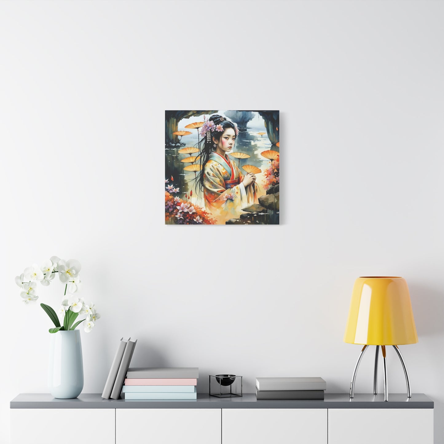Beautiful Woman Asian Abstract Art