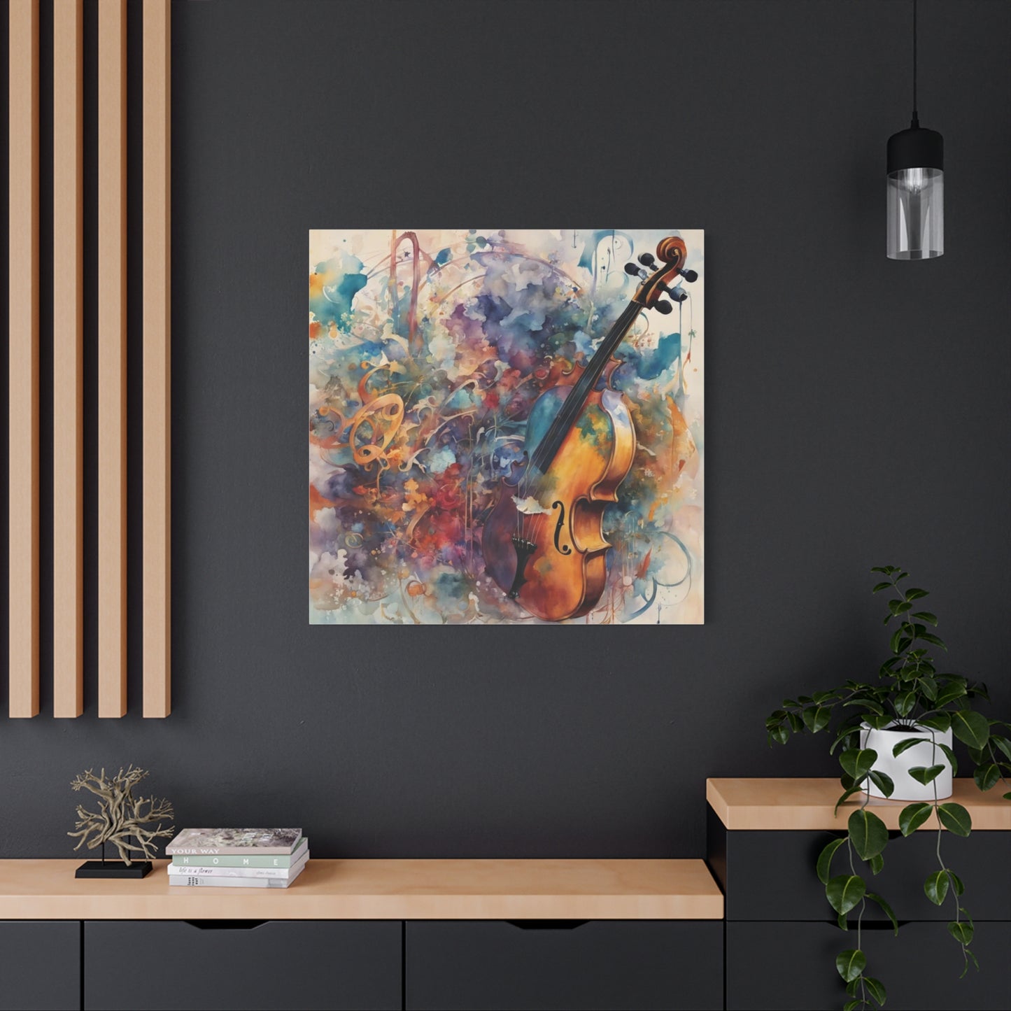 Violin Abstract Art