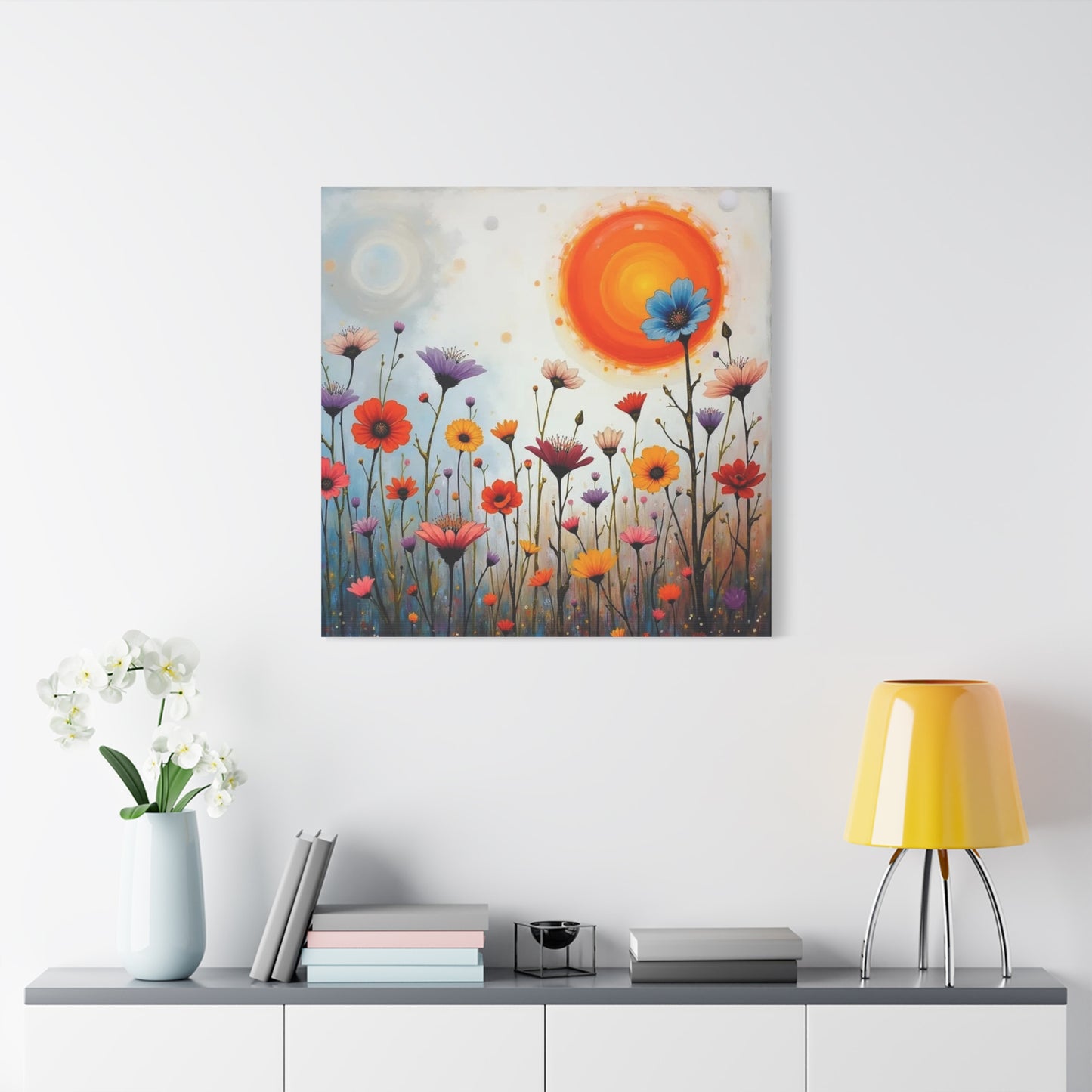 Flowers in the Sun Abstract Art