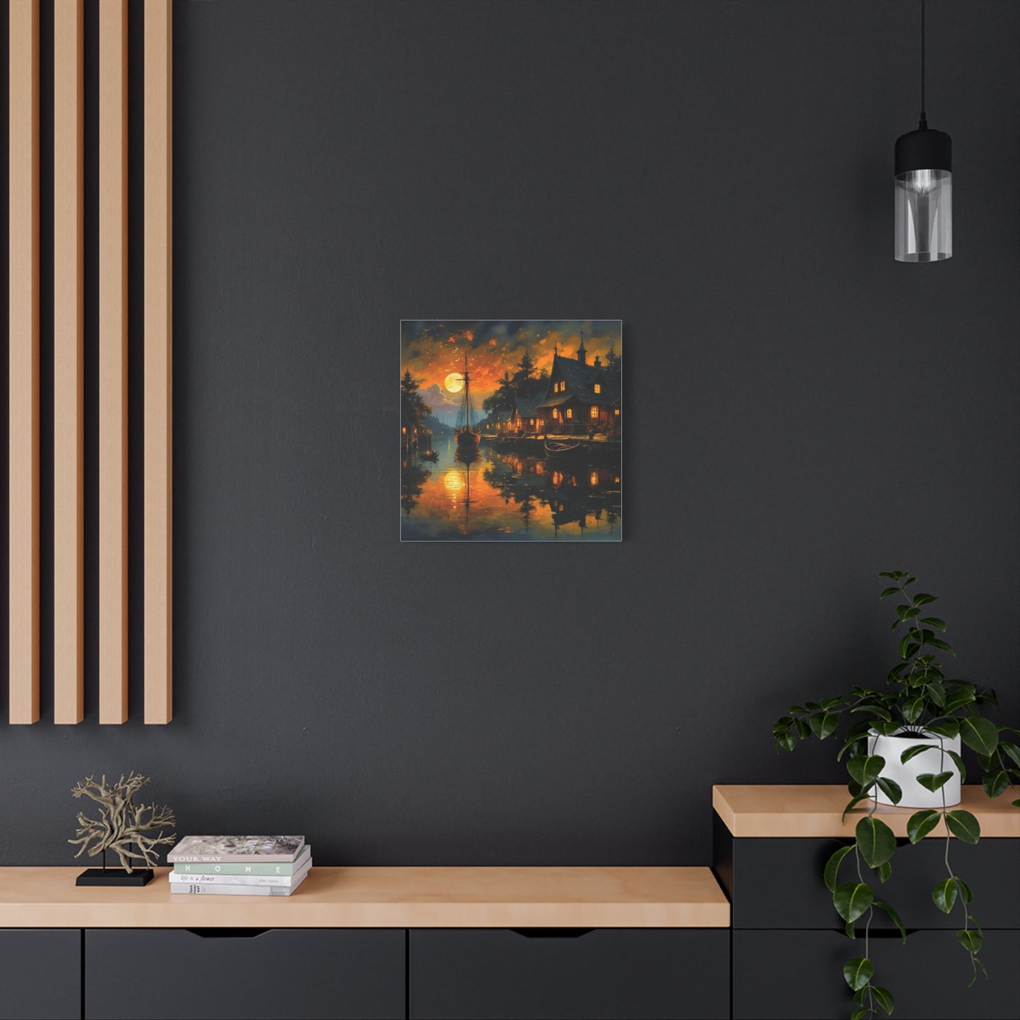 Wall Art - Harbor Glow Matte Canvas