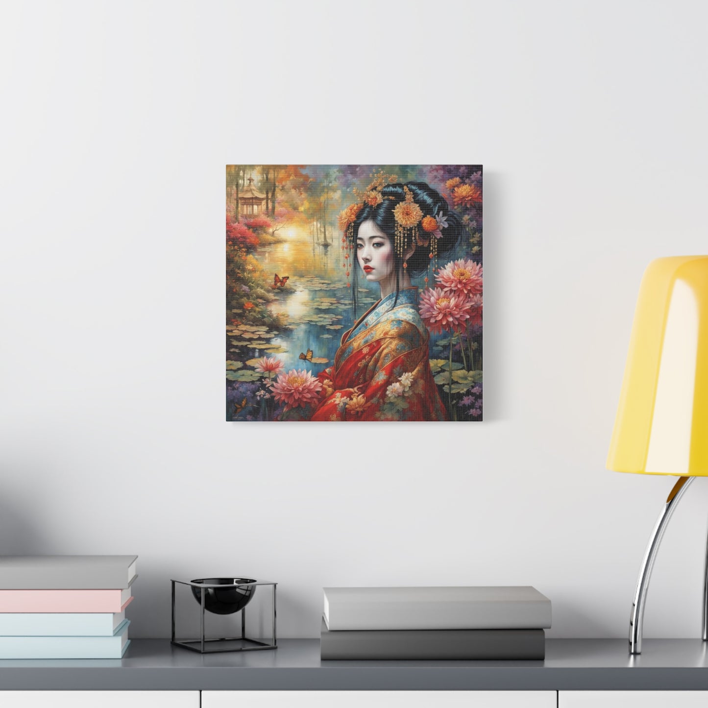 Beautiful Woman Asian Abstract Art