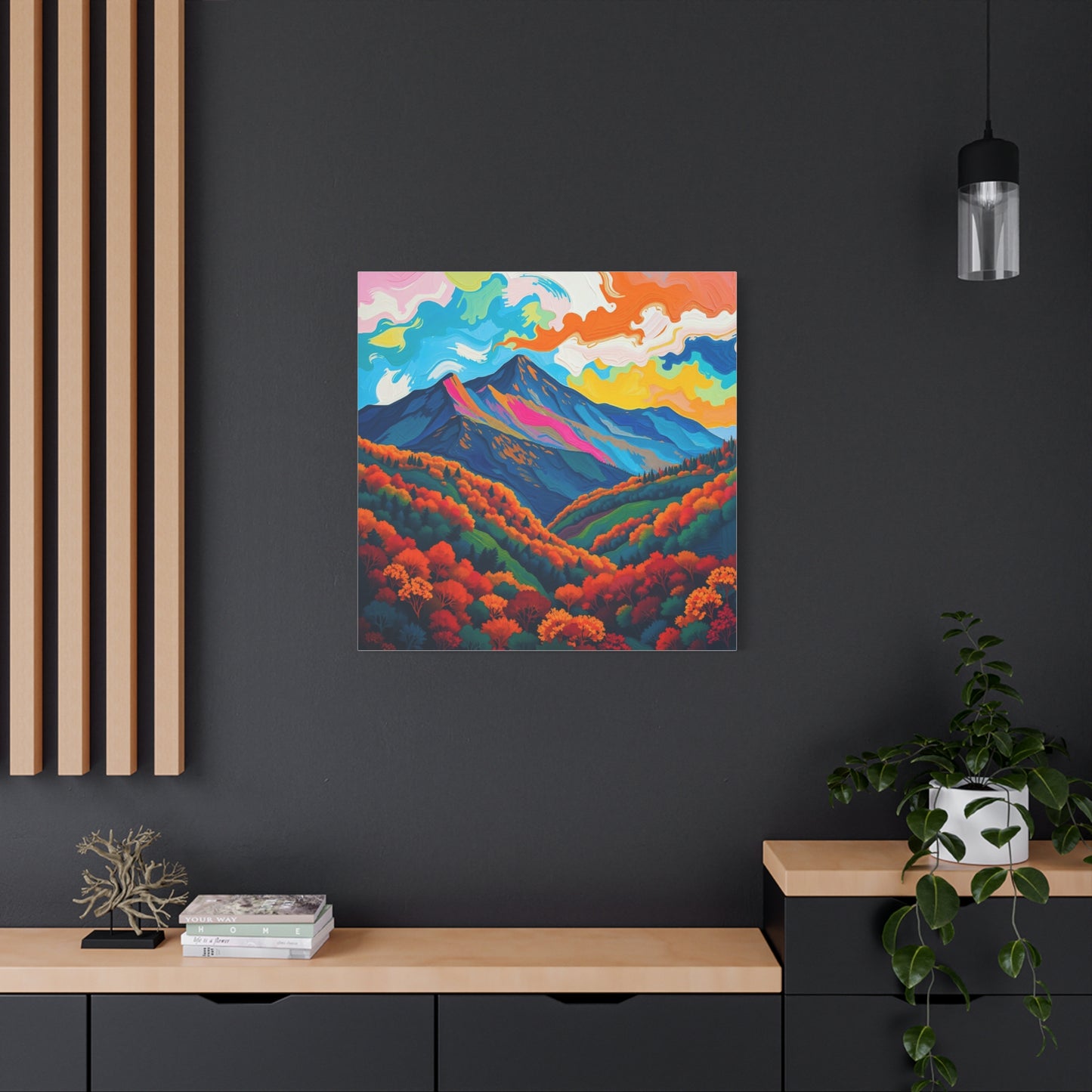 Canvas Wall Art - Abstract Black Hills Scenic