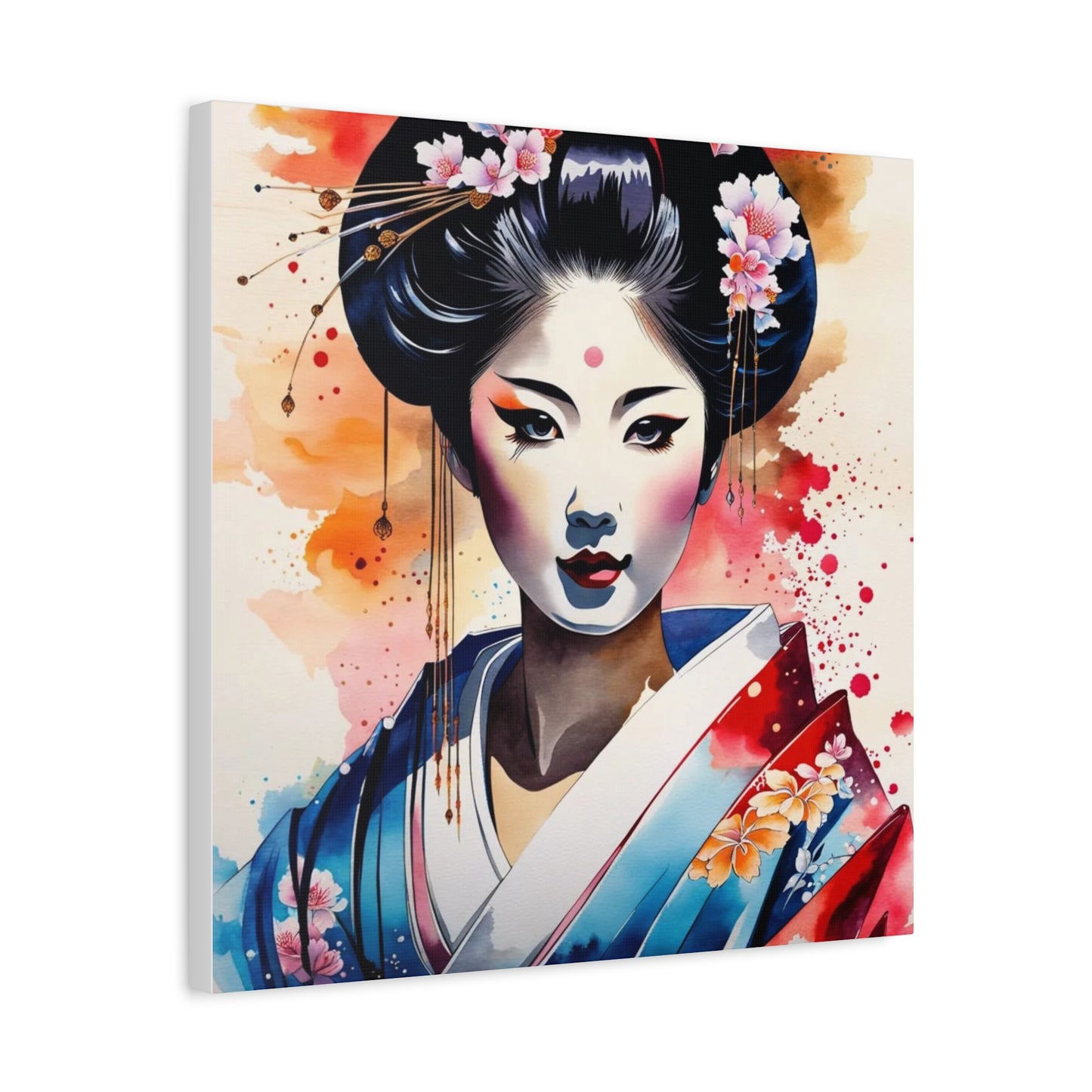 Geisha Asian Abstract Art