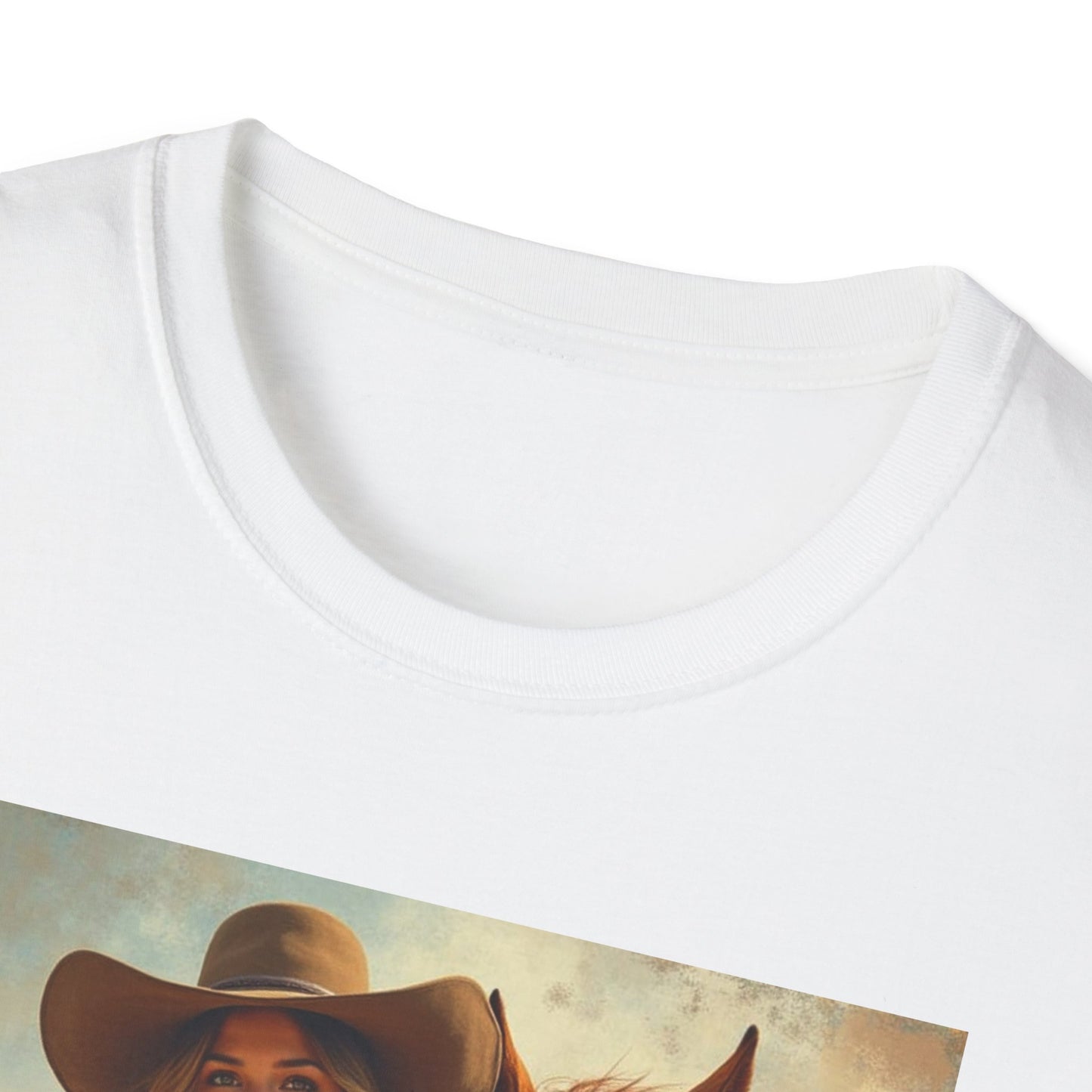 Girl and Her Horse Western Boho, Unisex T-Shirt,